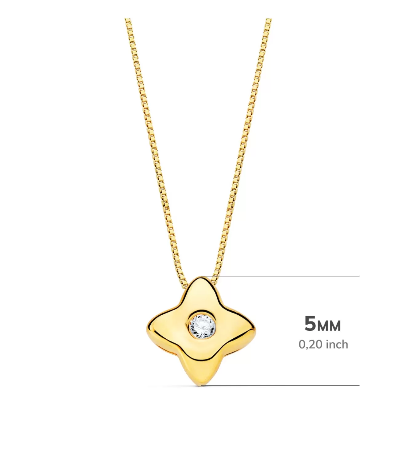 Gargantilla Estrella Diamantes 0.015 Qtes. Oa 18K<Alda Joyeros Sale