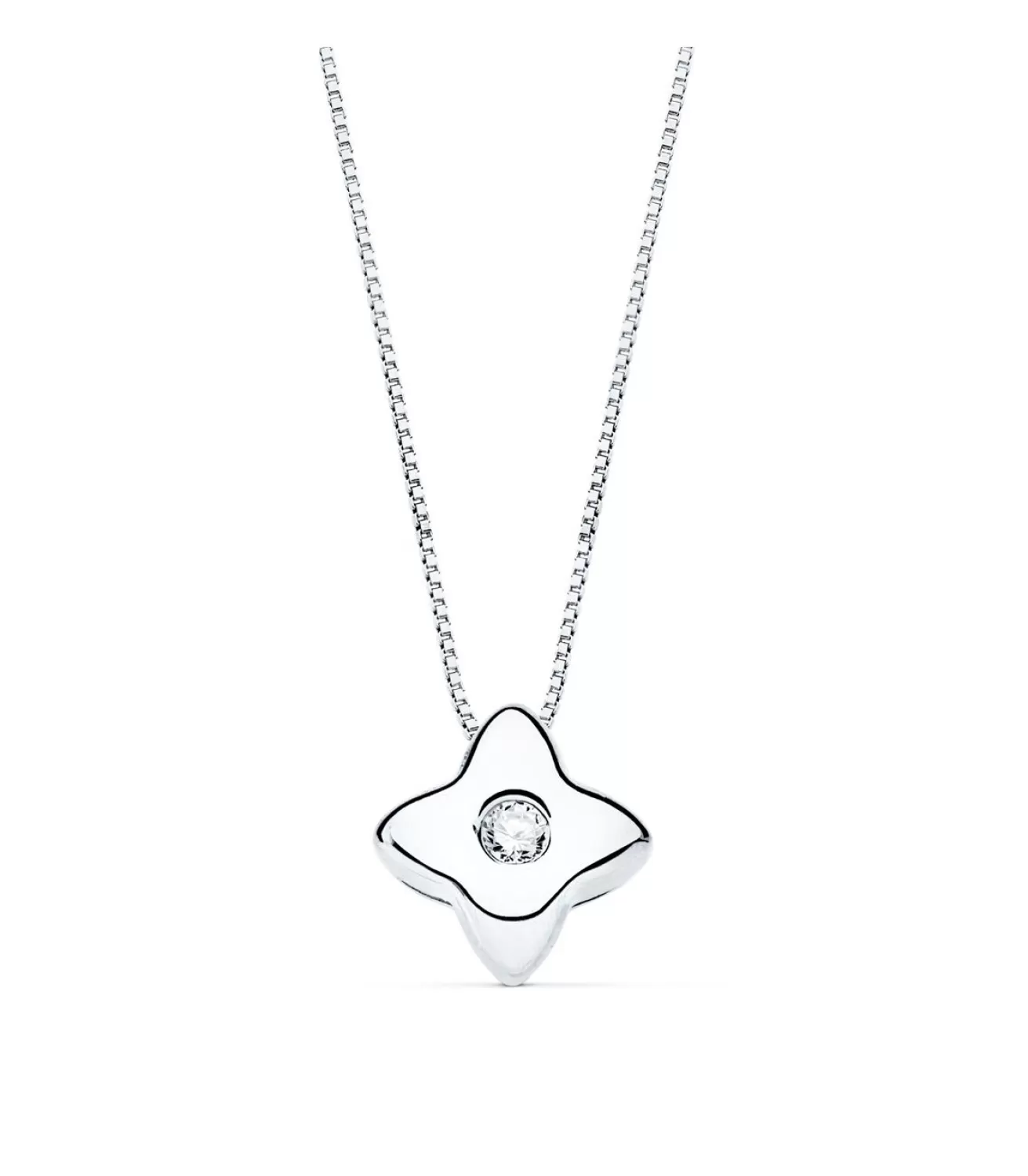 Gargantilla Estrella Diamantes 0.015 Qtes. Ob 18K<Alda Joyeros Shop