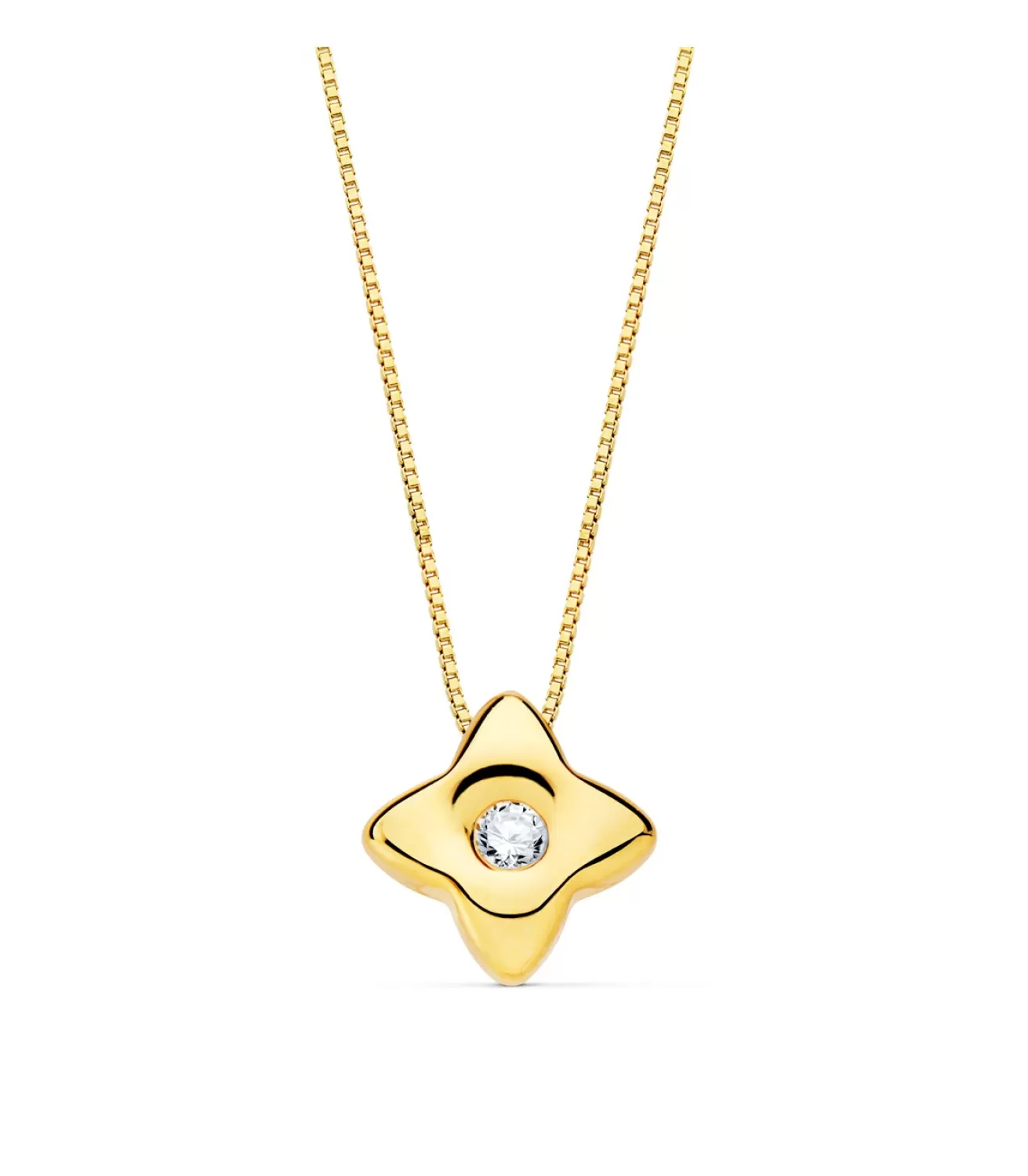 Gargantilla Estrella Diamantes 0.020 Qtes. Oa 18K<Alda Joyeros Fashion