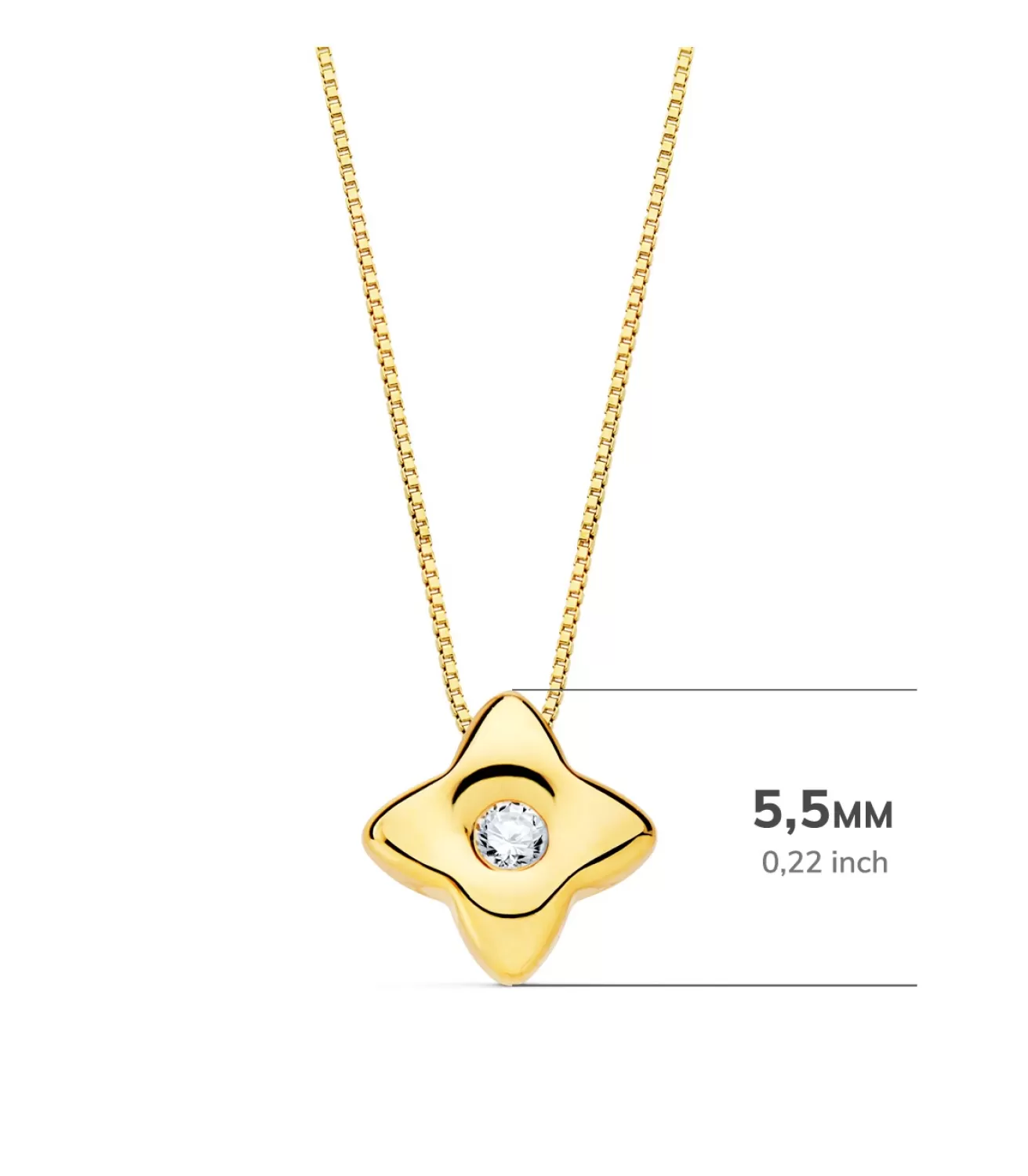 Gargantilla Estrella Diamantes 0.020 Qtes. Oa 18K<Alda Joyeros Fashion