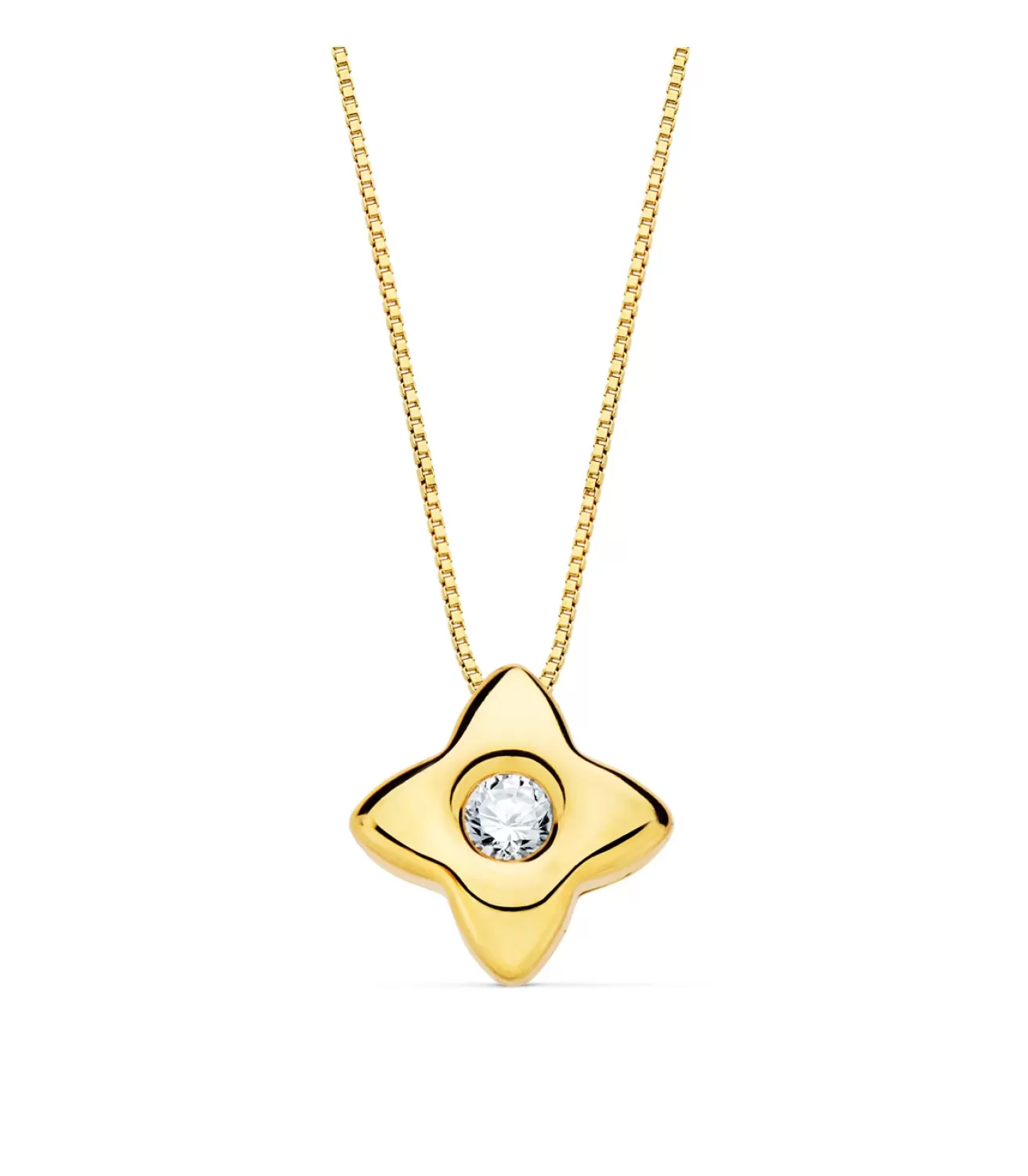 Gargantilla Estrella Diamantes 0.050 Qtes. Oa 18K<Alda Joyeros Cheap