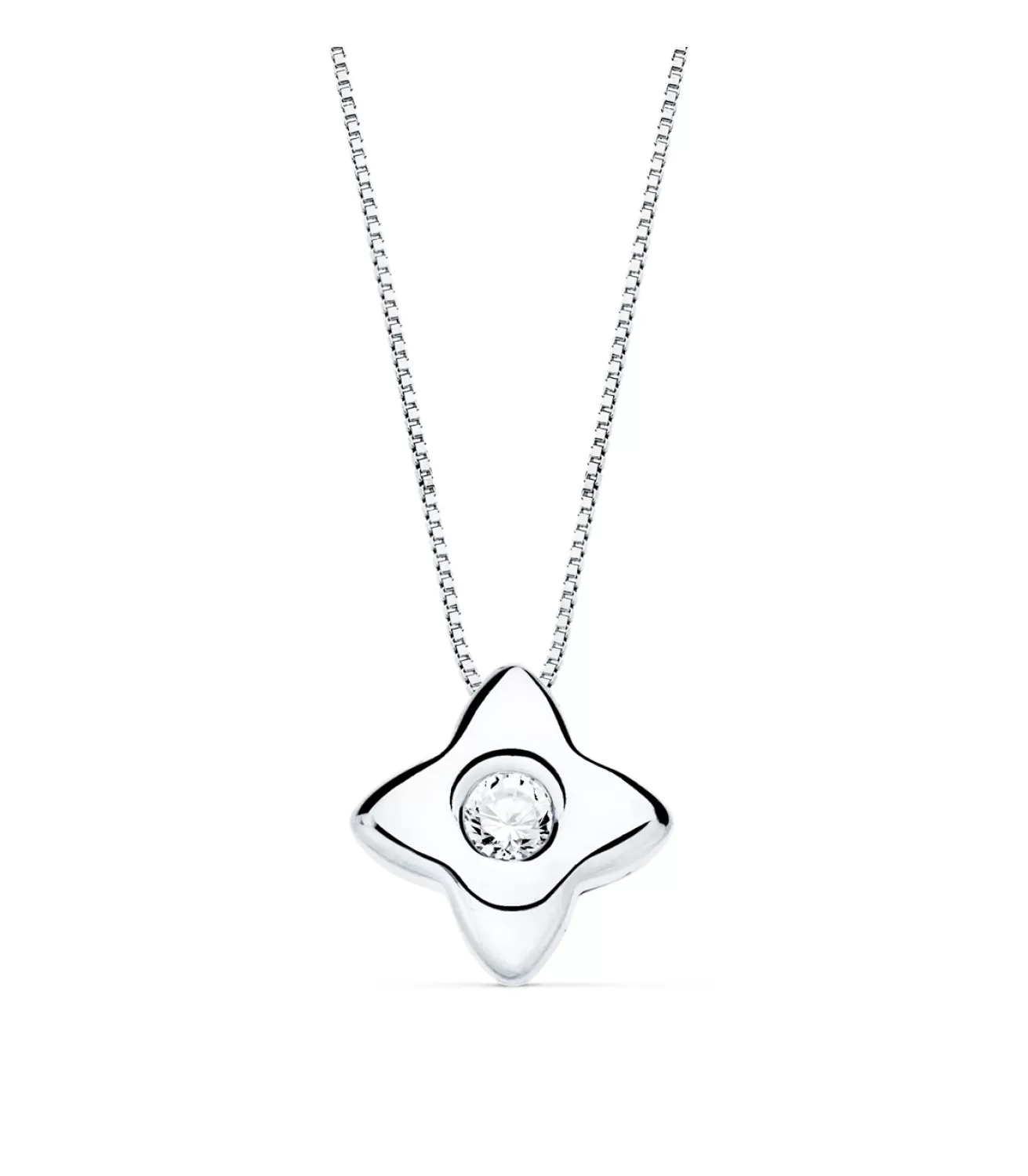 Gargantilla Estrella Diamantes 0.050 Qtes. Ob 18K<Alda Joyeros Store