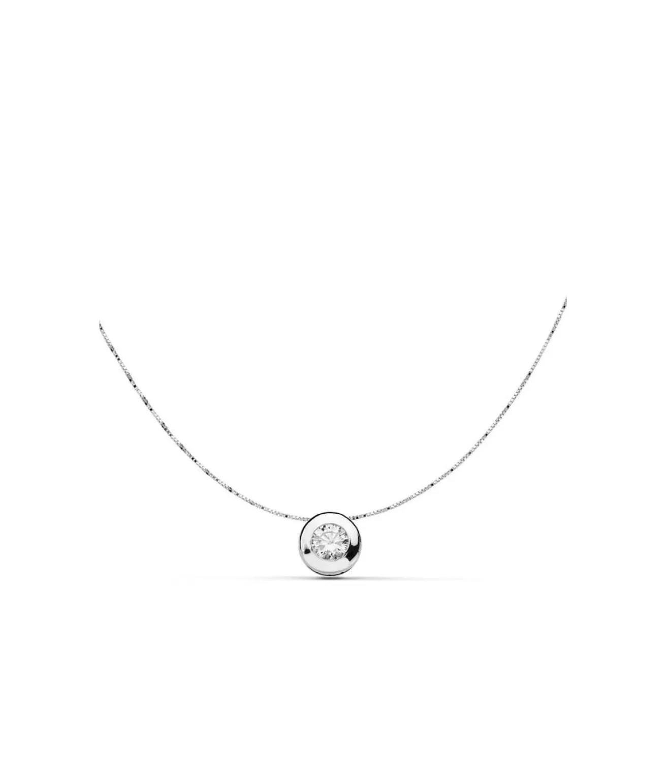 Gargantilla Mercedes 6.5 Mm Oro Blanco 18K<Alda Joyeros Best