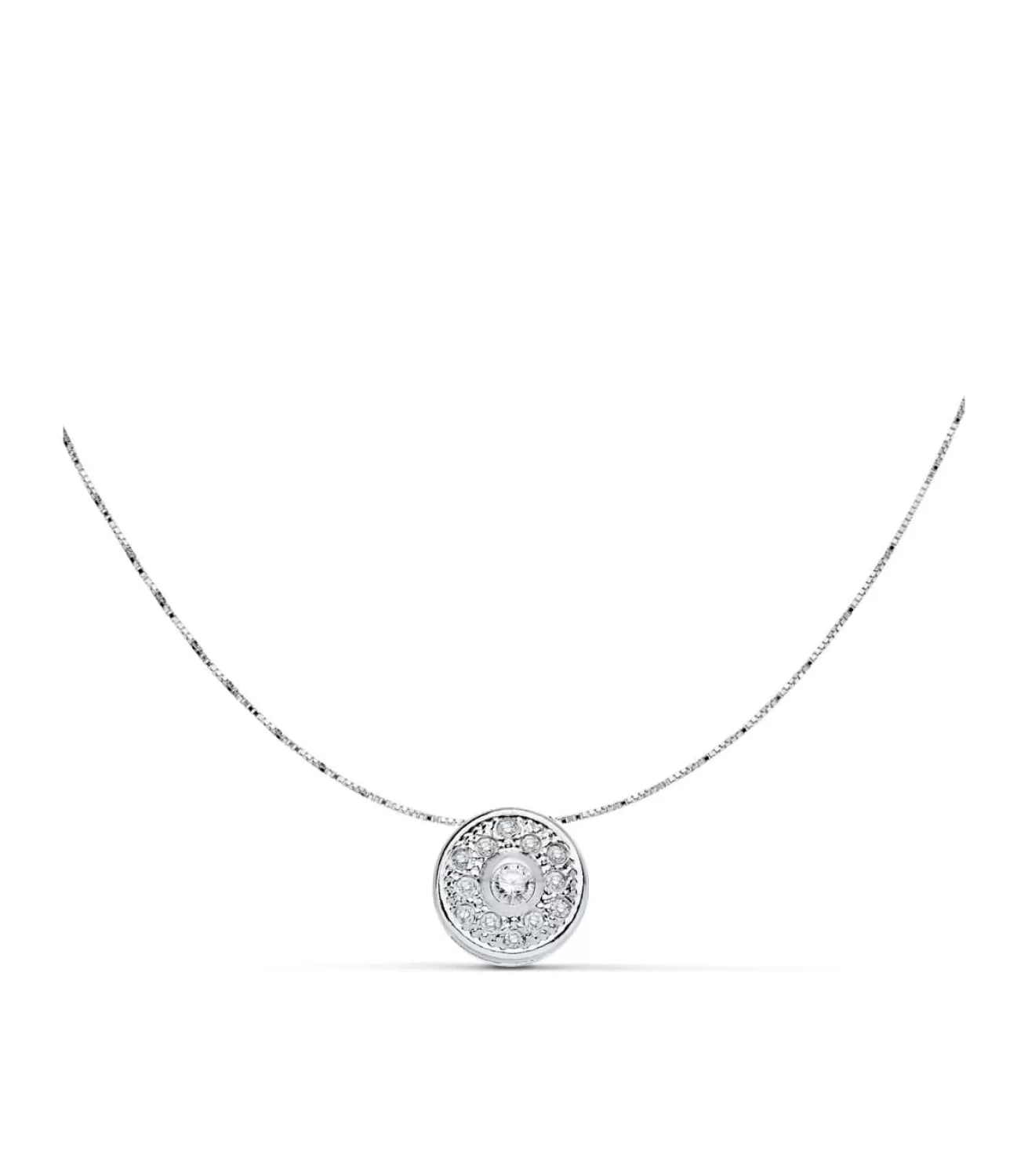 Gargantilla Mujer Chaton Grano Oro Blanco 18K<Alda Joyeros Cheap
