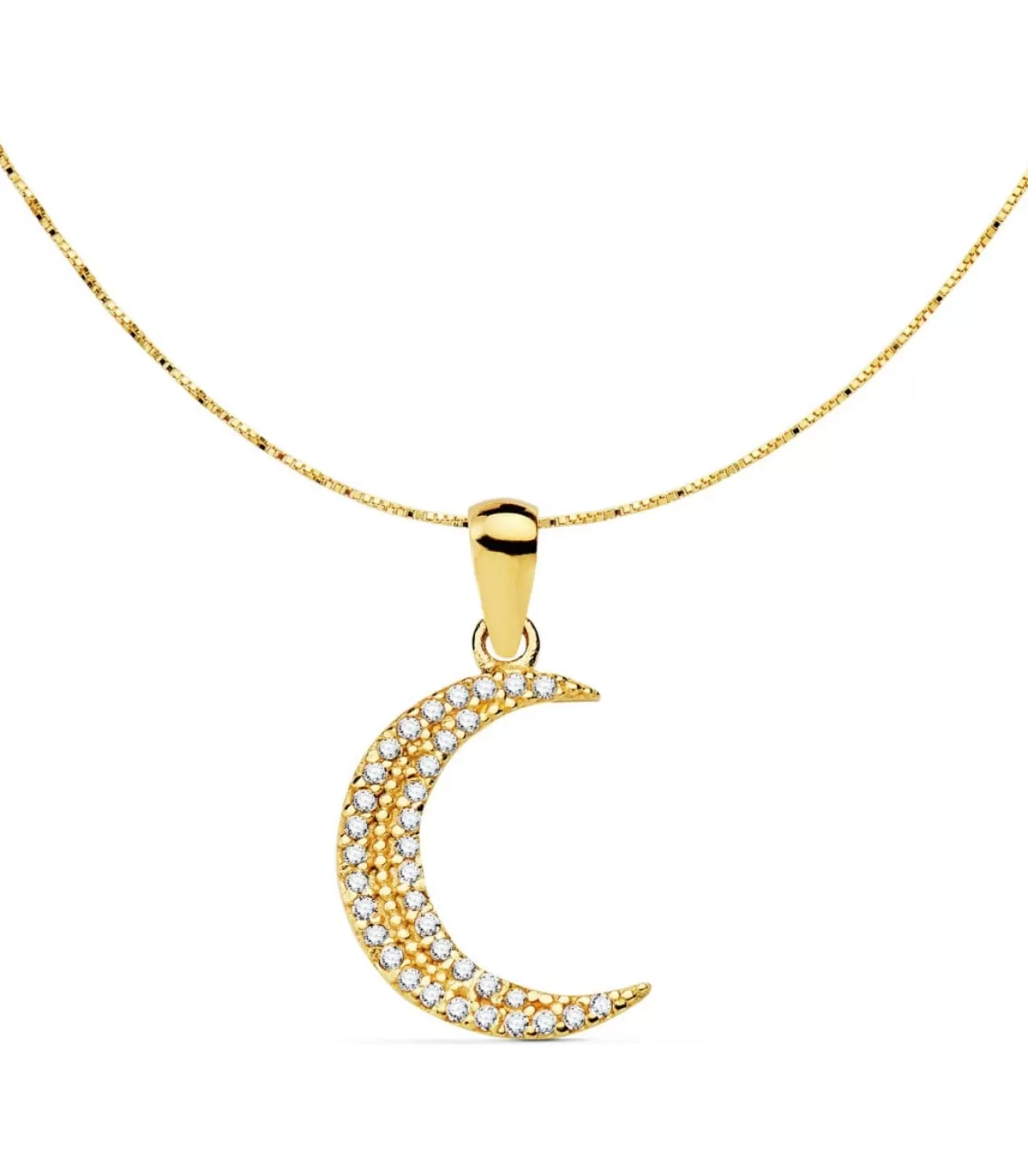 Gargantilla Mujer Luna Oro Amarillo 18K 42 + 3Cm<Alda Joyeros Discount