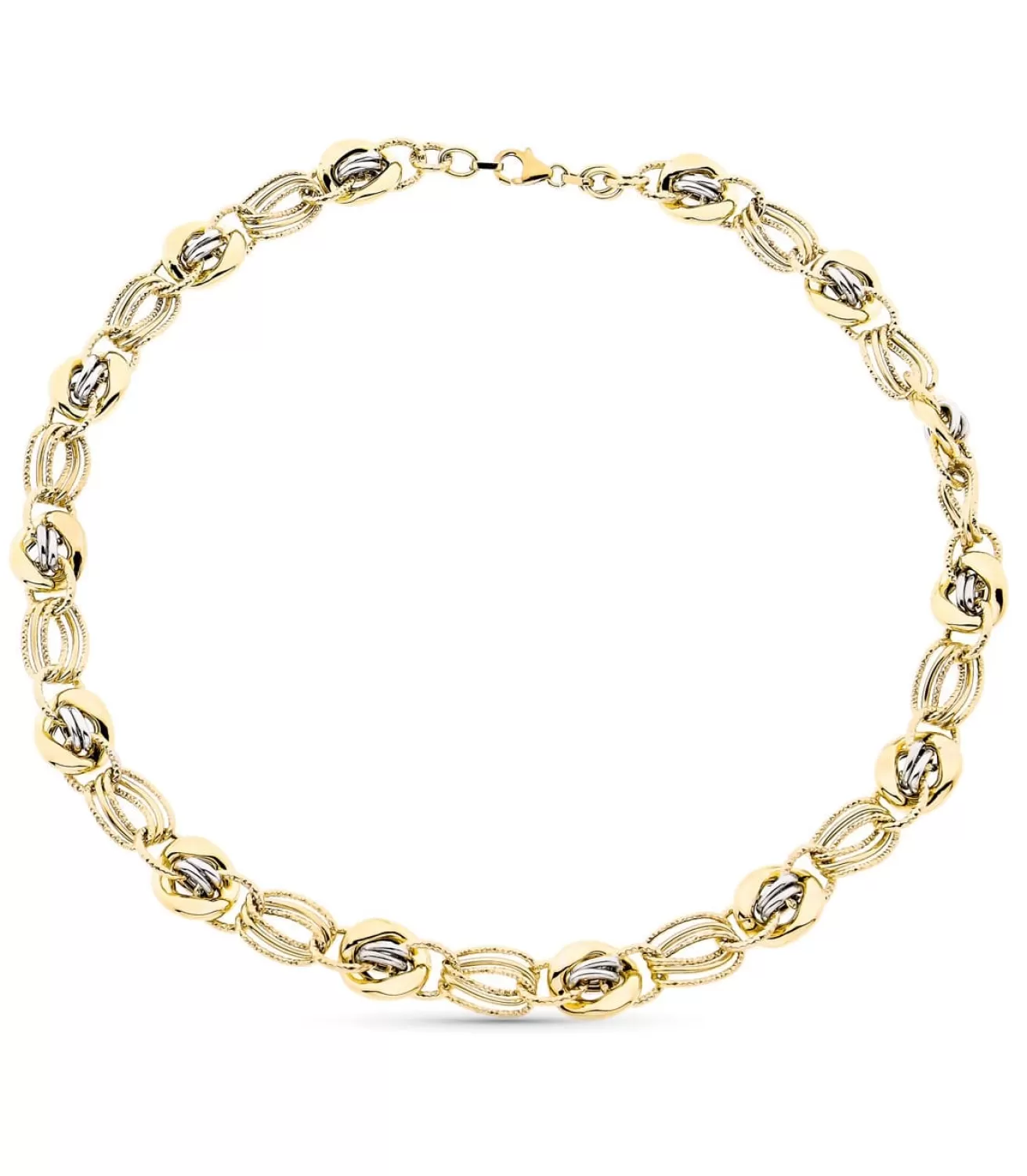 Gargantilla Mujer Olesia Oro Bicolor 9K Eslabones<Alda Joyeros Flash Sale