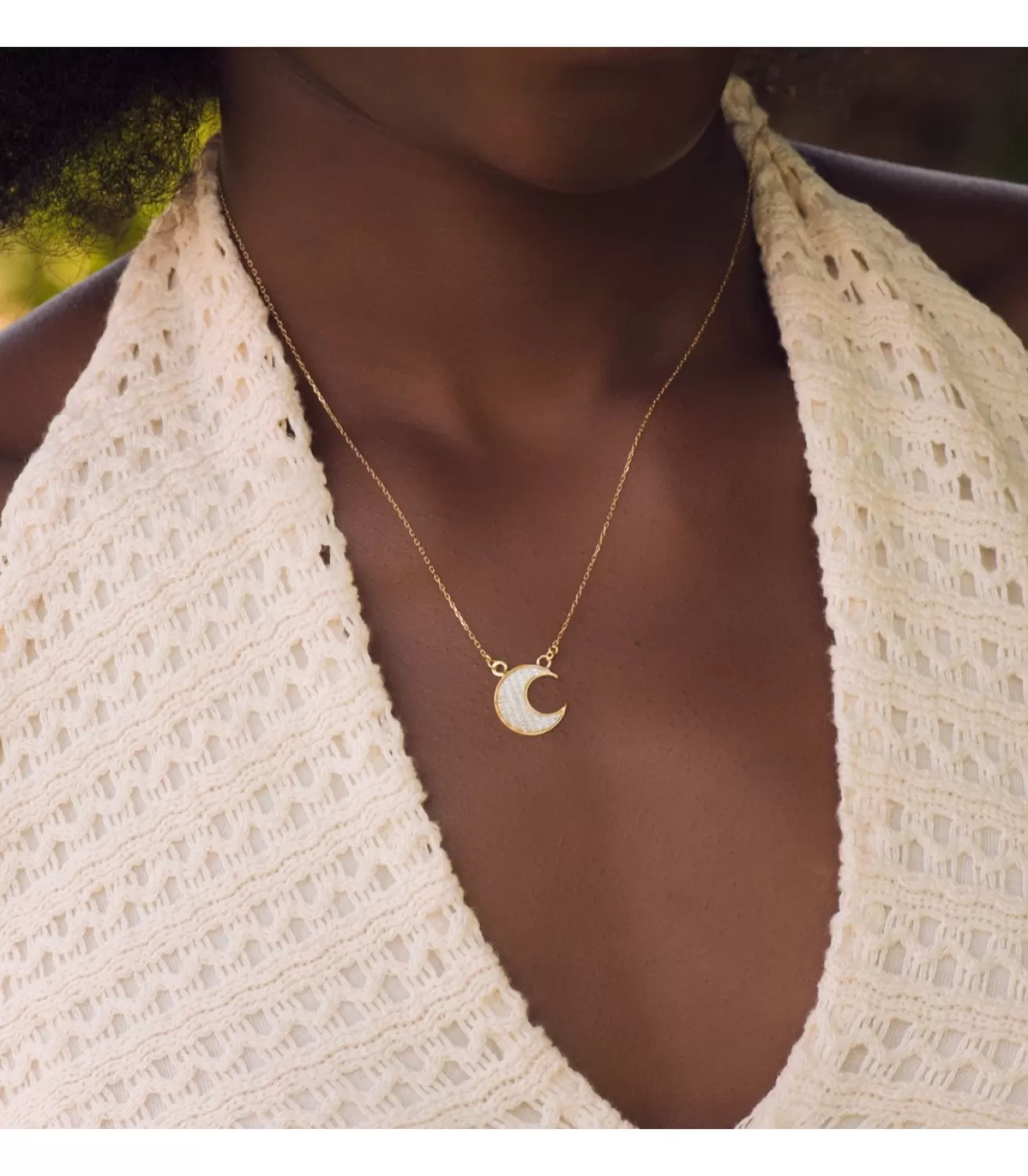 Gargantilla Mujer Oro Bicolor 18K Night Moon<Alda Joyeros Clearance