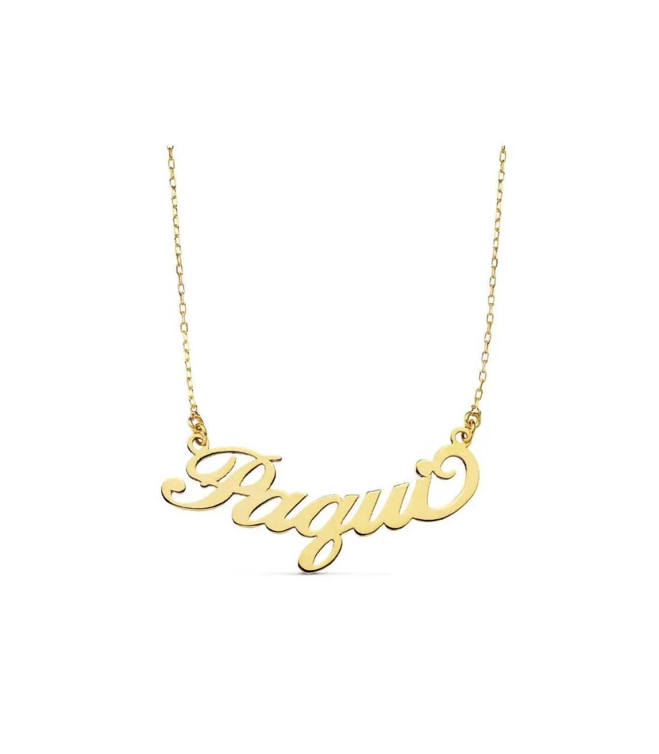 Gargantilla Nombre Personalizado Oro 18K<Alda Joyeros Shop