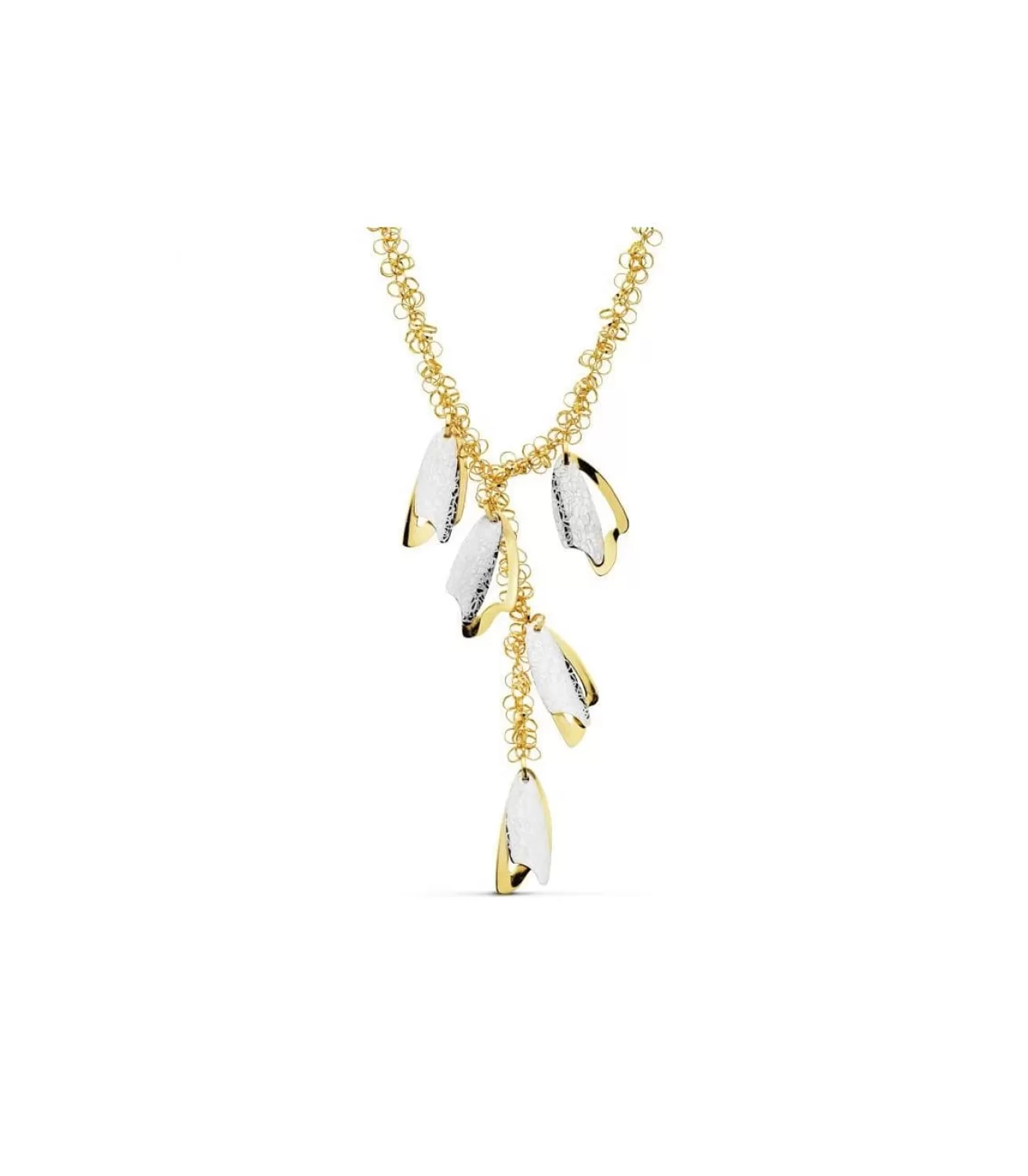 Gargantilla Oro Bicolor 18 Ktes Hojas<Alda Joyeros Best