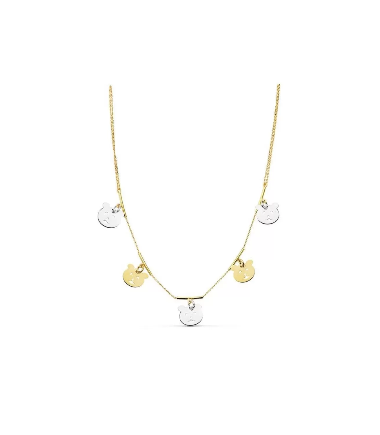 Gargantilla Oro Bicolor 18 Ktes Teddy<Alda Joyeros Flash Sale