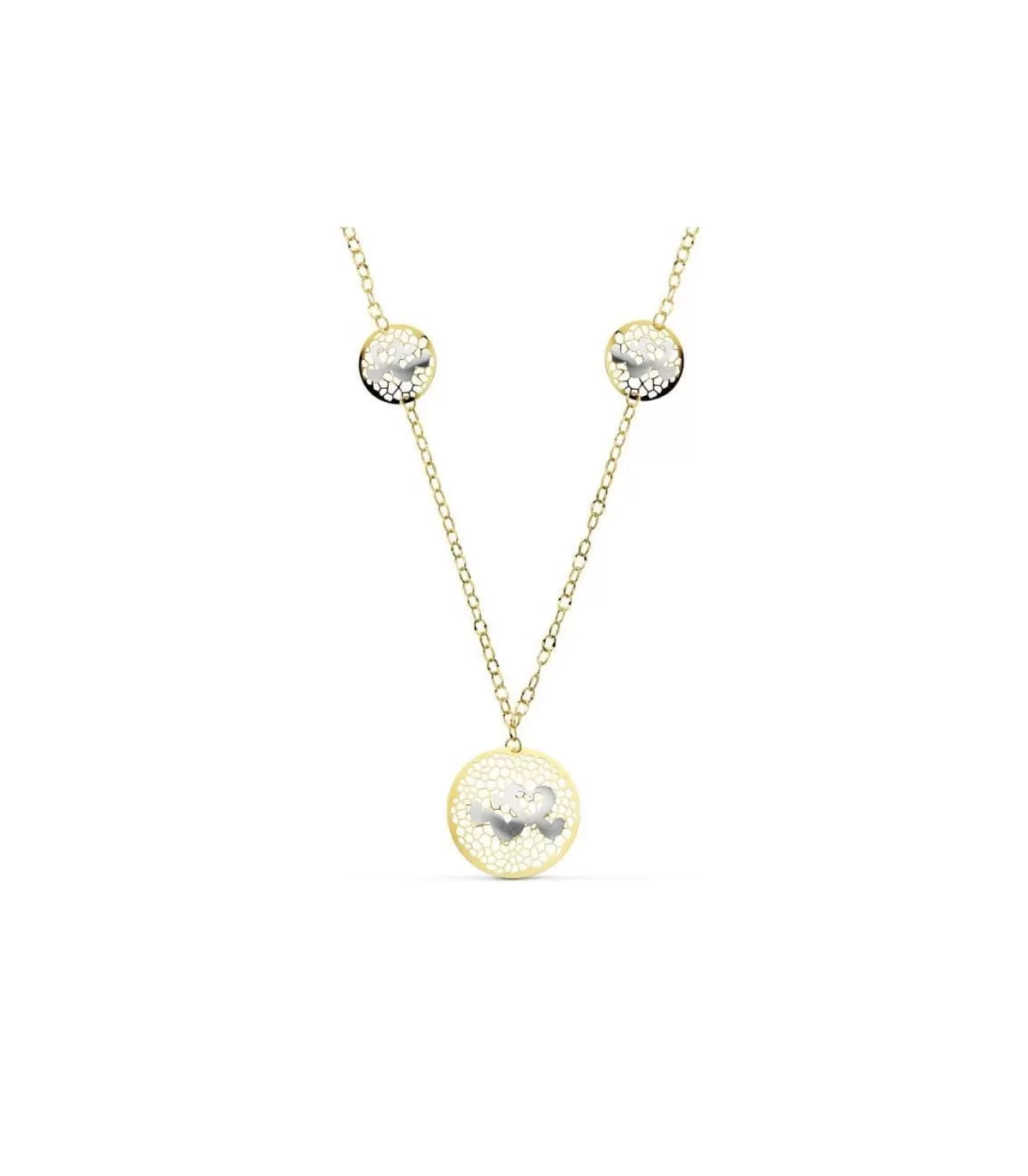 Gargantilla Oro Bicolor My Valentine<Alda Joyeros Fashion