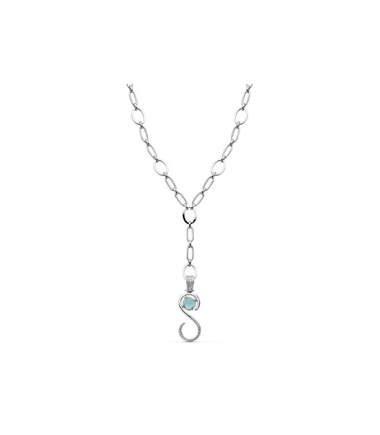 Gargantilla Oro Blanco 18K Venus<Alda Joyeros Shop
