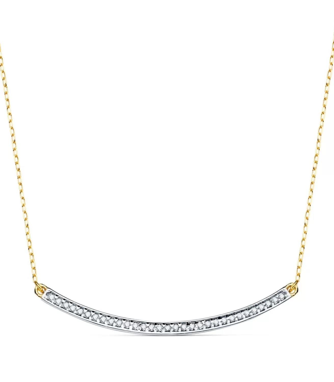 Gargantilla Spark Bar Oro Bicolor 18K 44 + 2Cm<Alda Joyeros Sale