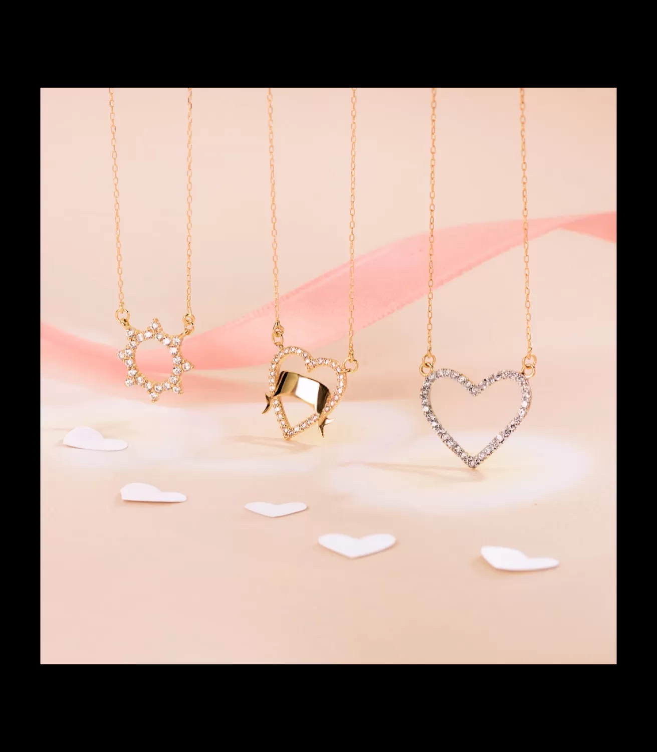 Gargantilla Spark Heart Oro Bicolor 18K 43 + 2Cm<Alda Joyeros Best Sale