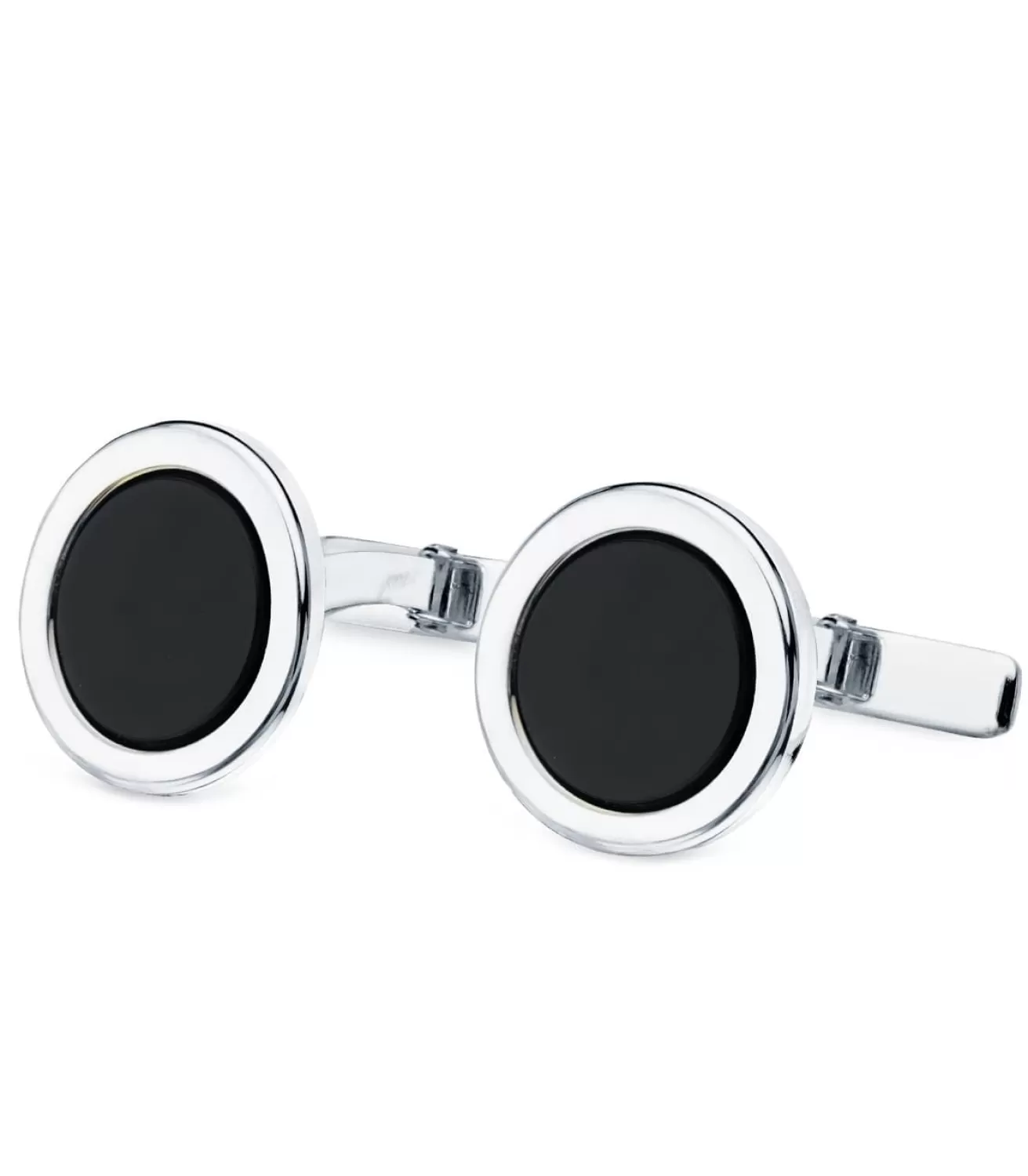 Gemelos Alexandre Oro Blanco 18K Onix<Alda Joyeros Discount