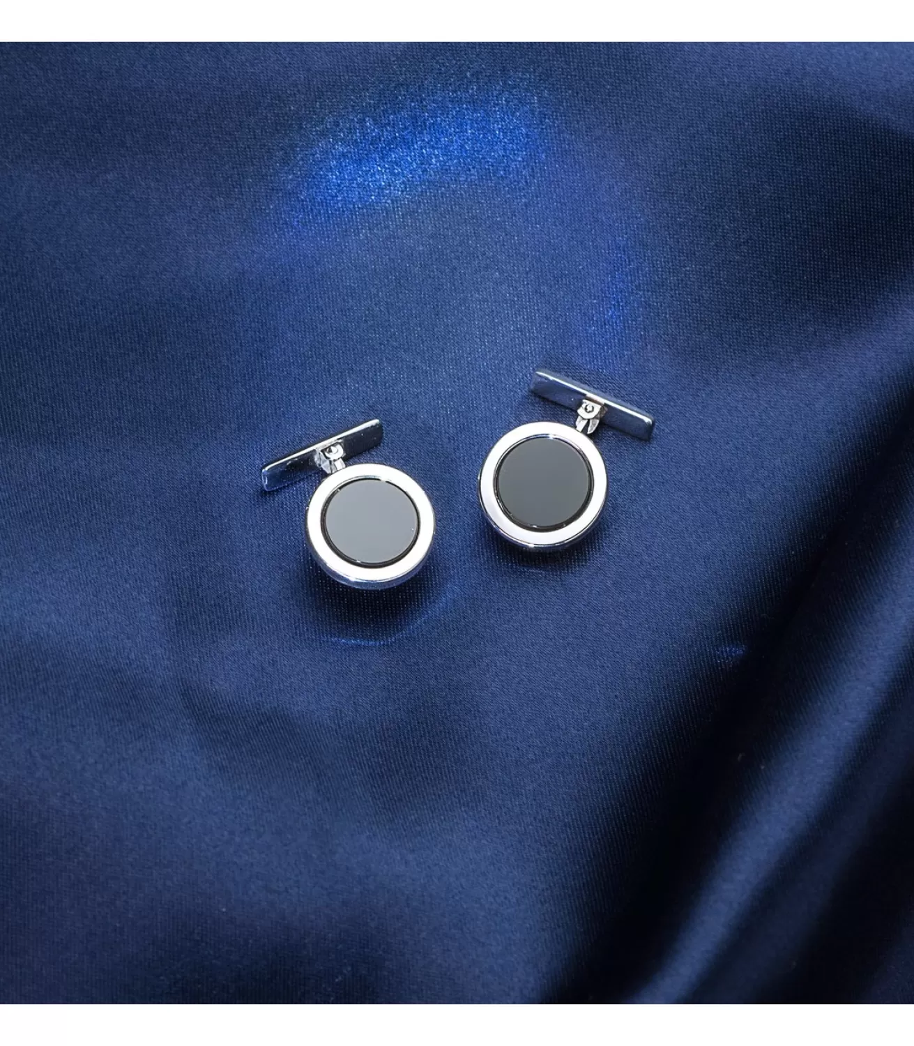 Gemelos Alexandre Oro Blanco 18K Onix<Alda Joyeros Discount
