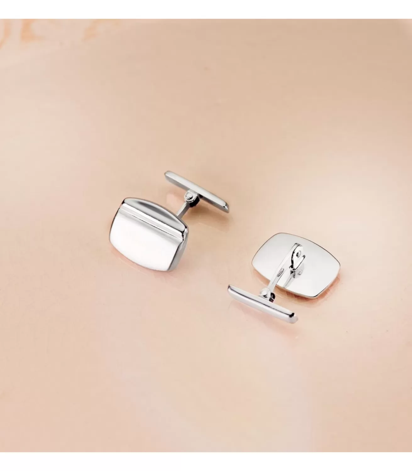 Gemelos Bruno Oro Blanco 18K<Alda Joyeros Best Sale