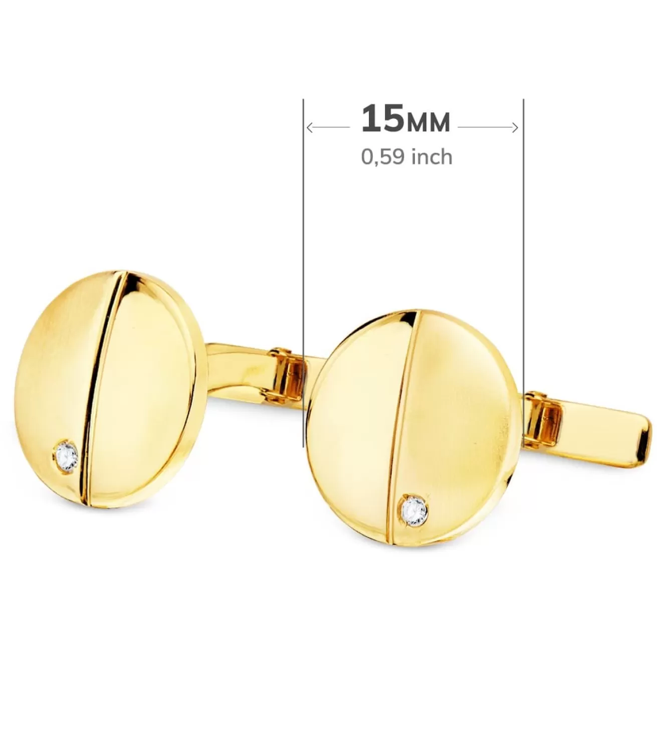 Gemelos Claude Oro Amarillo 18K<Alda Joyeros Store