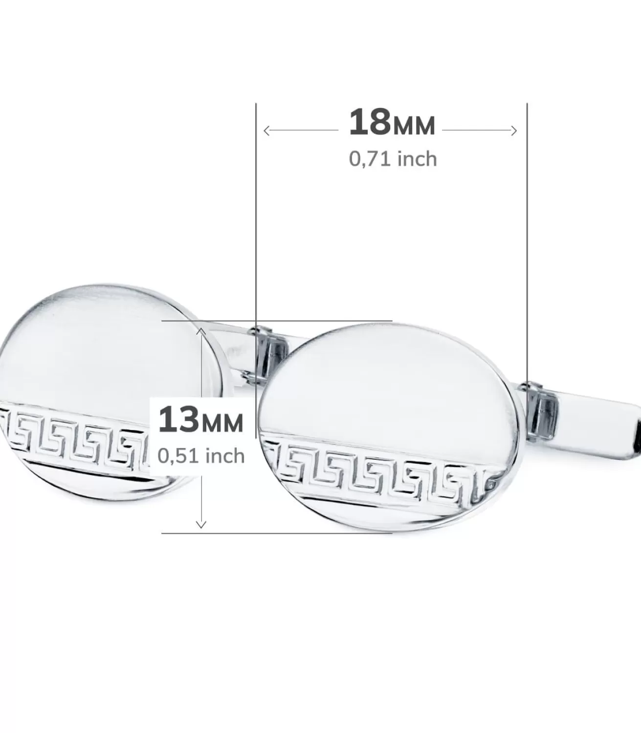 Gemelos Henri Oro Blanco 18K<Alda Joyeros Clearance