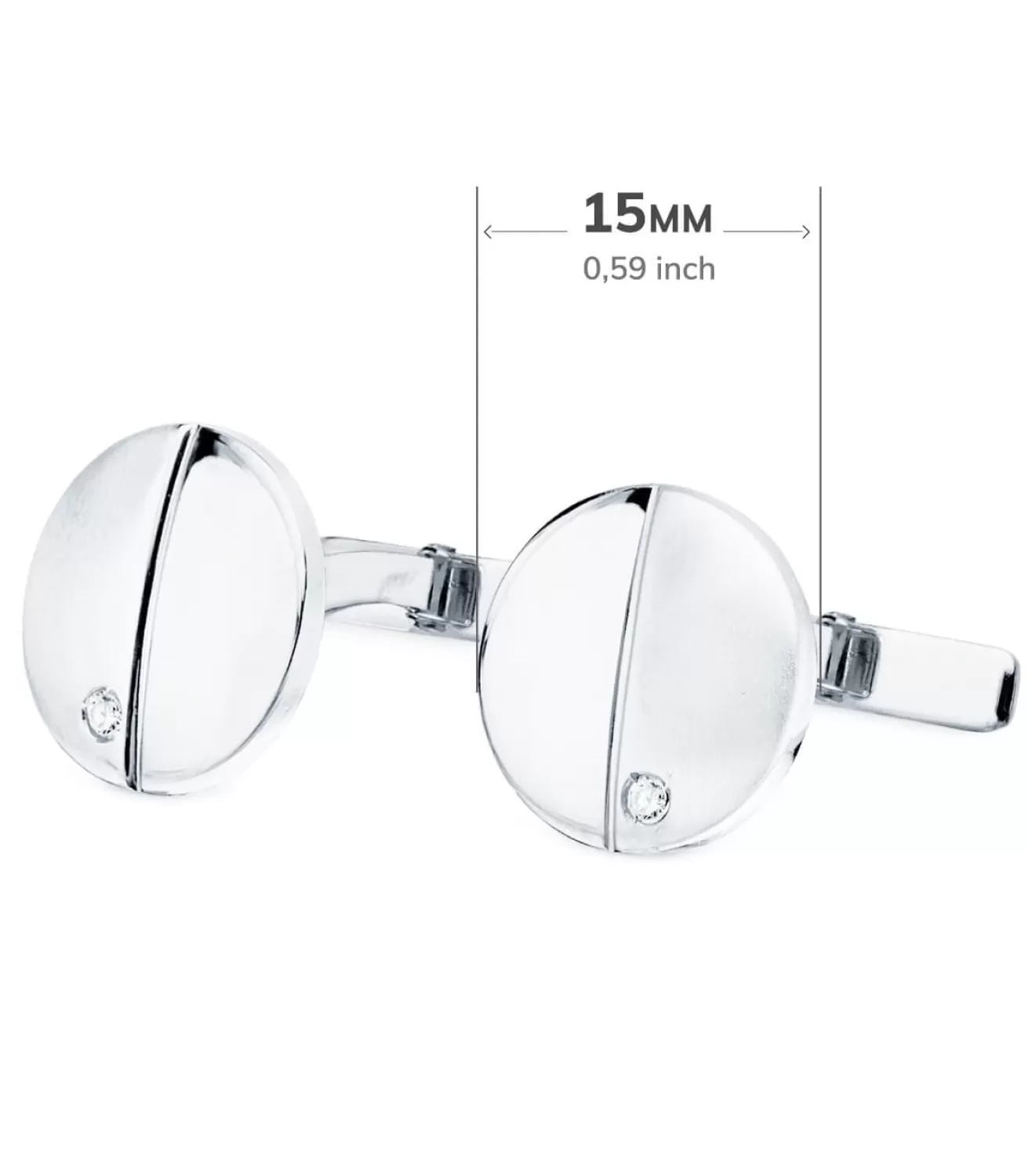 Gemelos Jerome Oro Blanco 18K<Alda Joyeros Best Sale