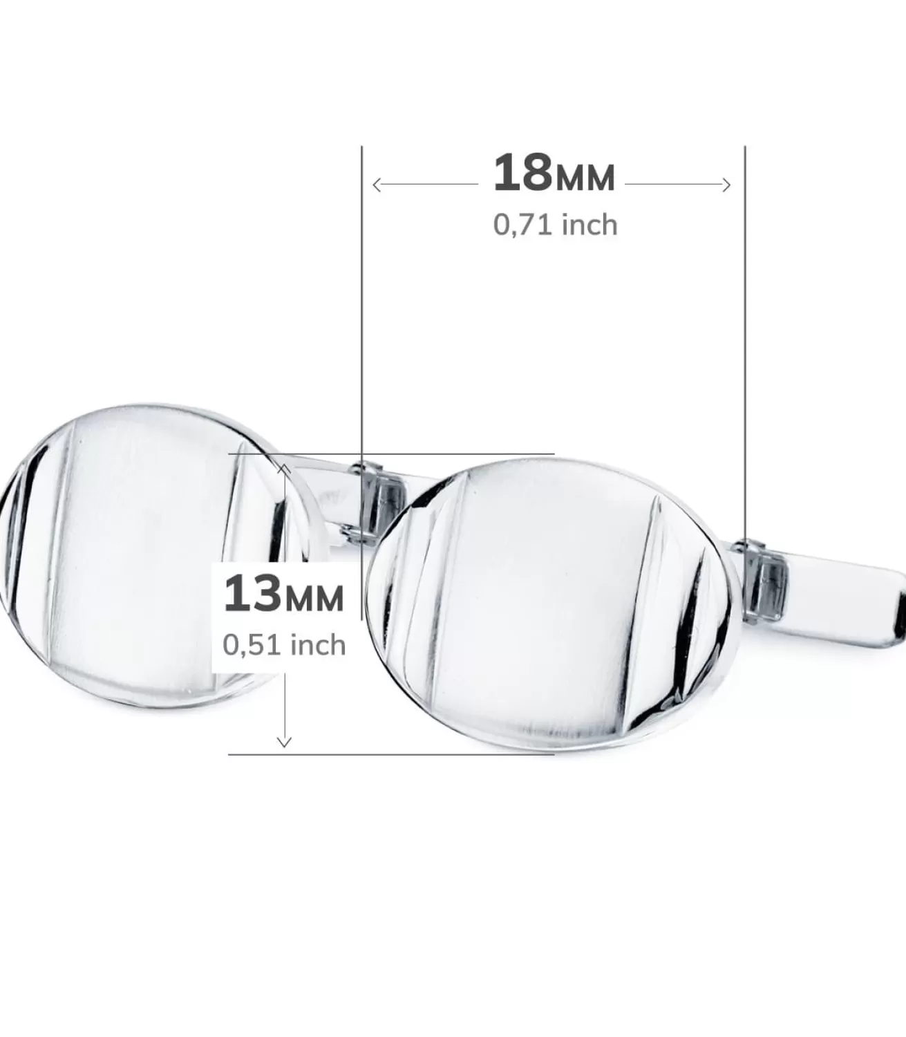 Gemelos Olivier Oro Blanco 18K<Alda Joyeros Clearance