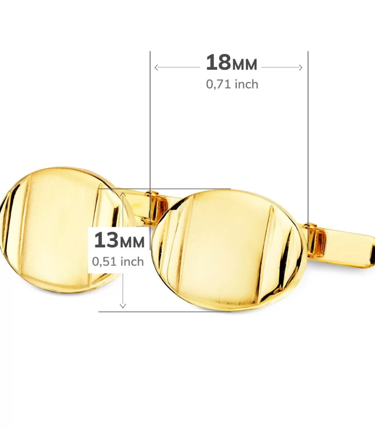 Gemelos Romain Oro Amarillo 18K<Alda Joyeros Hot