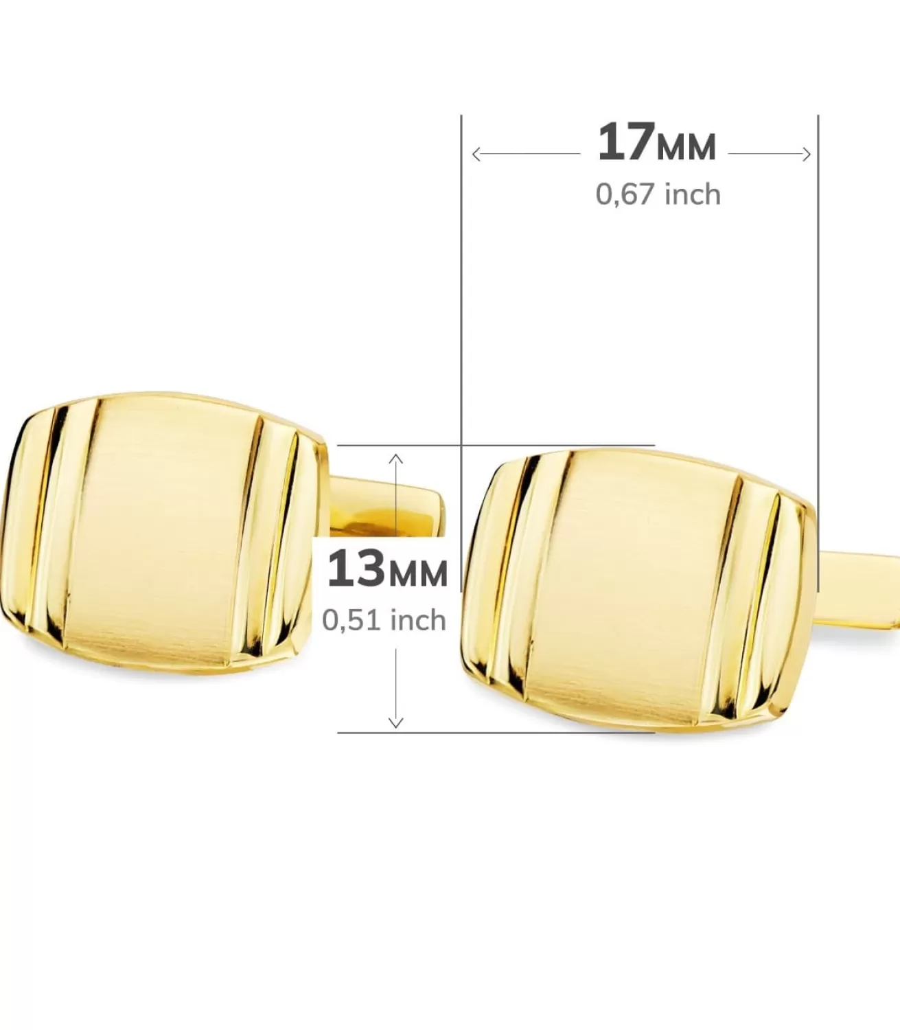 Gemelos Tristan Oro Amarillo 18K<Alda Joyeros Cheap