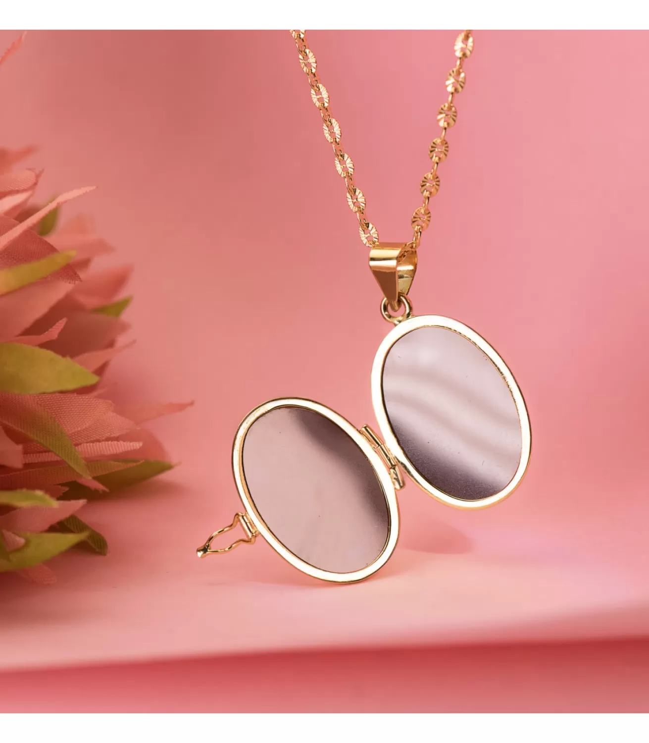 Guardapelo Portafoto Liso Oval 22 X 19 Mm Oro 18 K<Alda Joyeros Sale