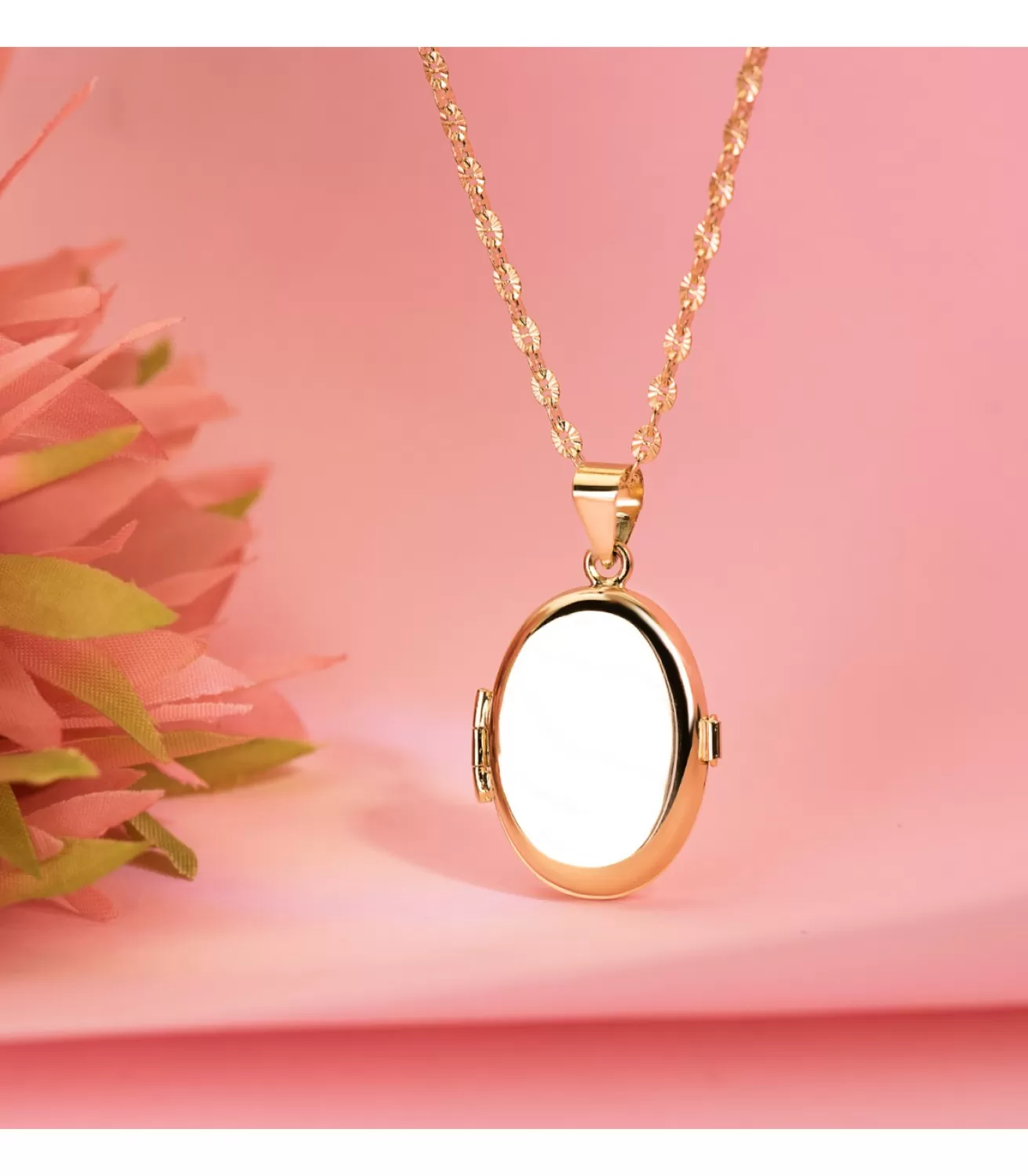 Guardapelo Portafoto Liso Oval 22 X 19 Mm Oro 18 K<Alda Joyeros Sale