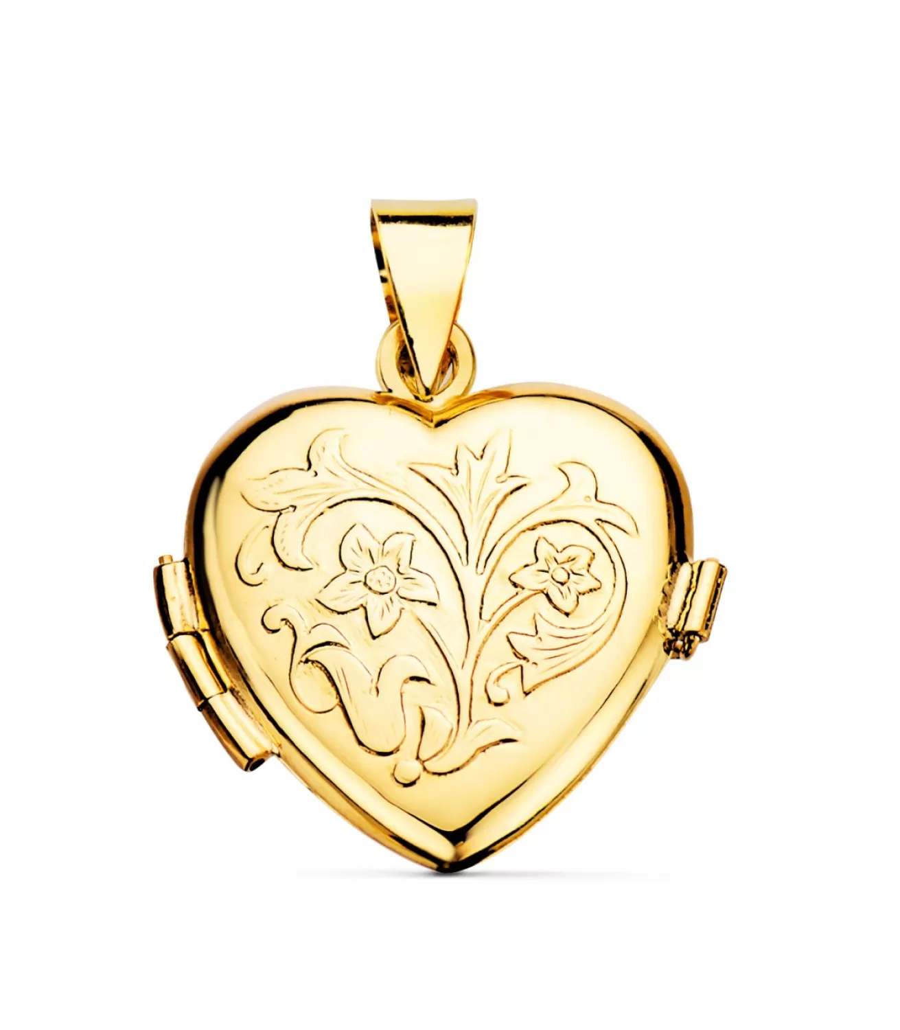 Guardapelo Portafotos Corazon Oro 18 K 20 Mm<Alda Joyeros Hot