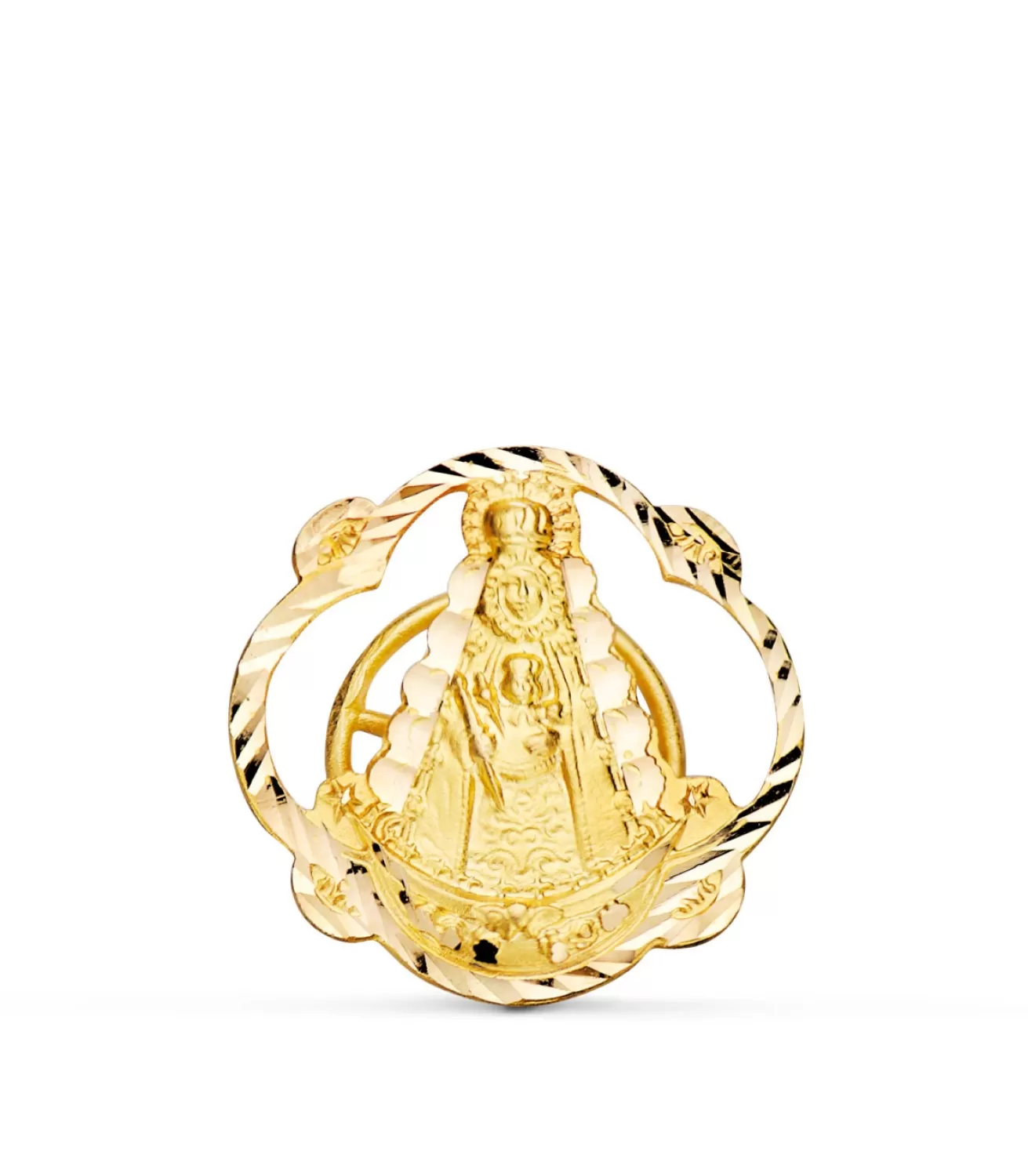 Insignia De Solapa Virgen Del Rocio Oro 18K<Alda Joyeros Best