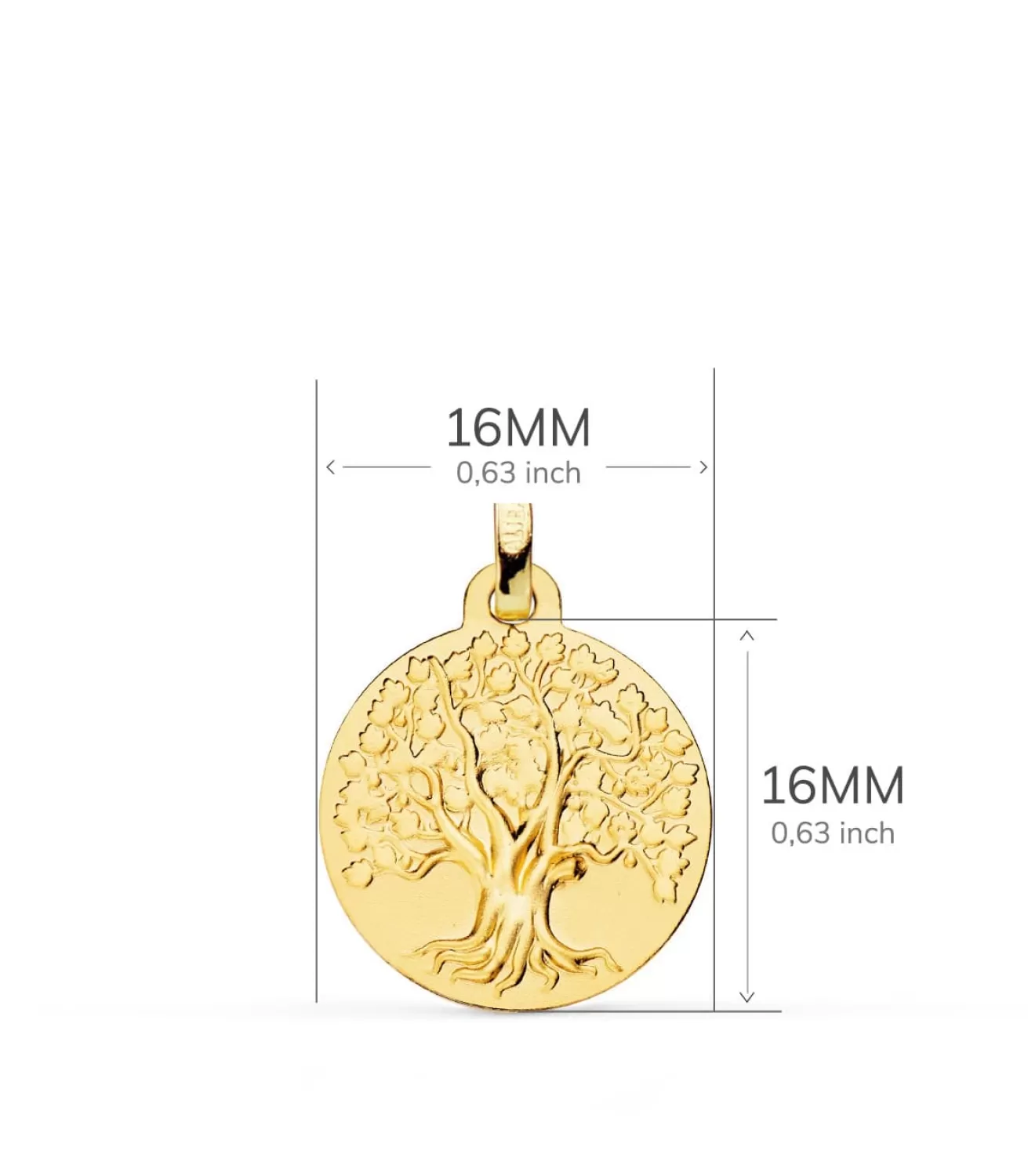 Medalla Arbol De La Vida Oro 18K 16 Mm<Alda Joyeros Cheap
