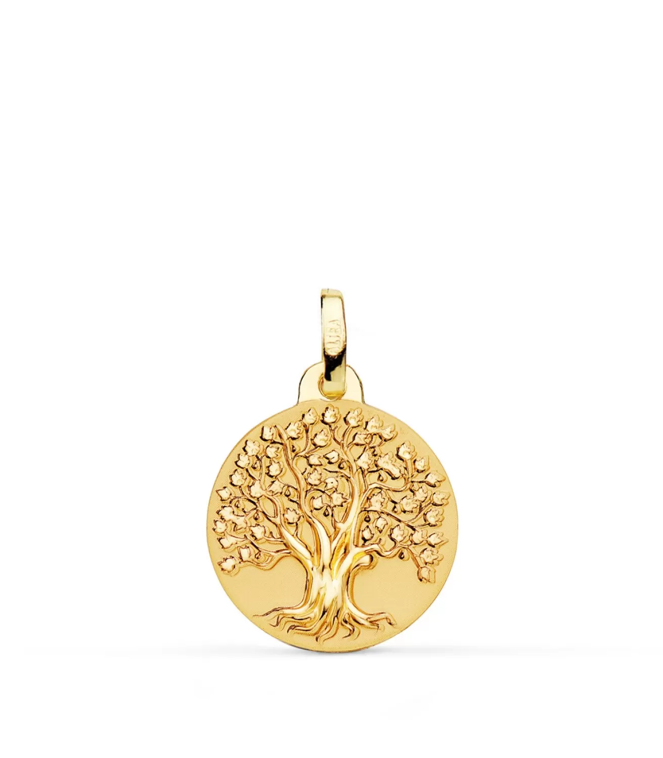 Medalla Arbol De La Vida Oro 18K 16 Mm Brillo<Alda Joyeros Discount