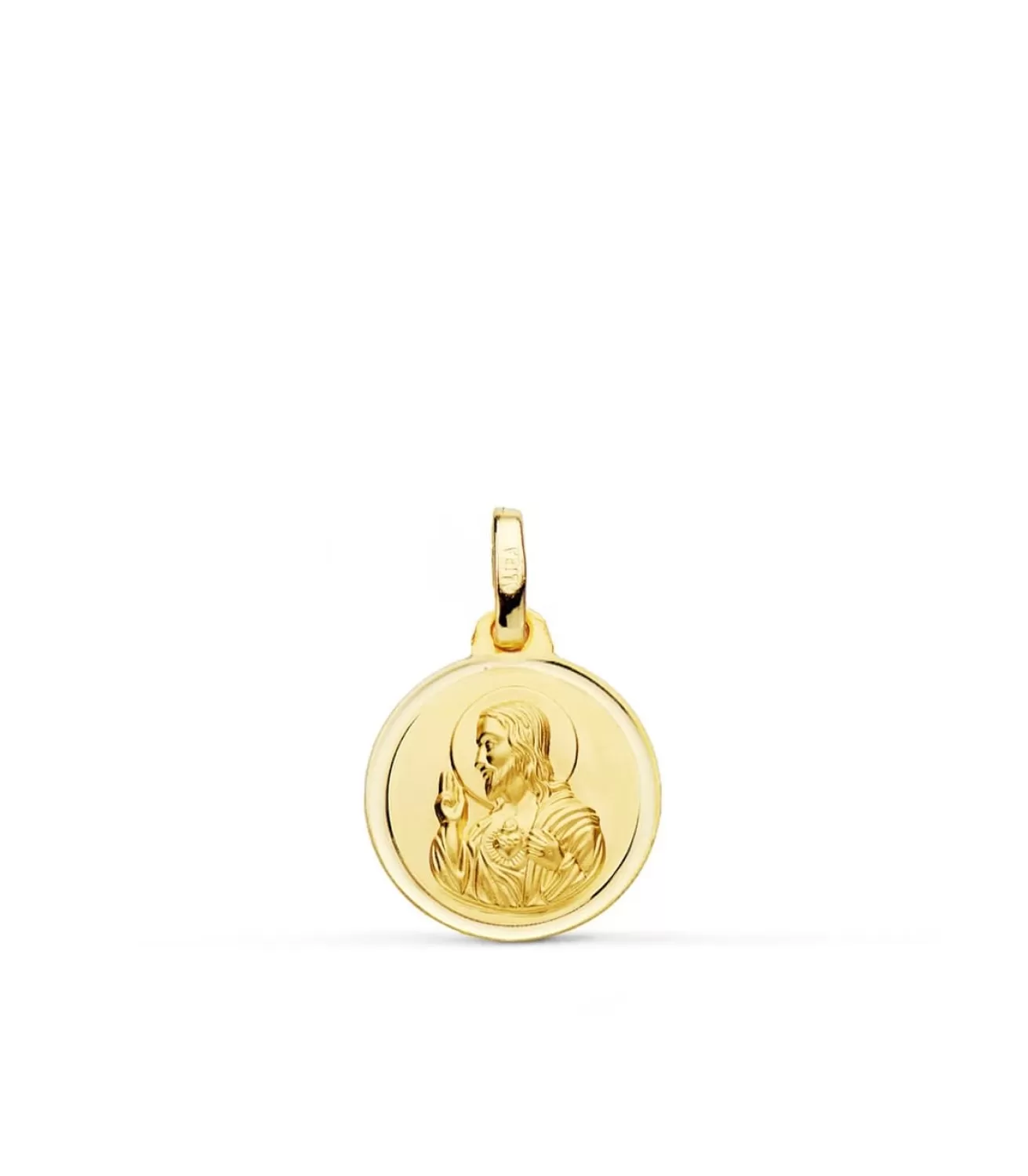 Medalla Corazon De Jesus Oro 18K 14 Mm Bisel<Alda Joyeros Fashion