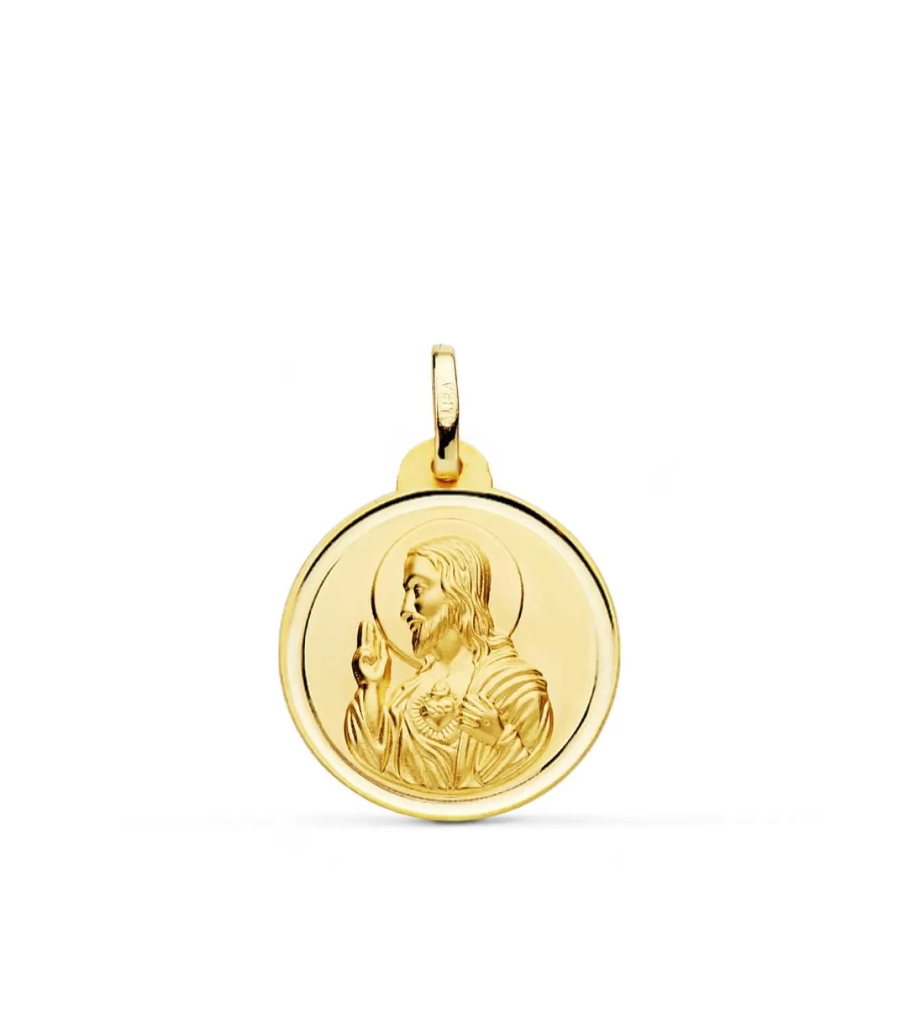 Medalla Corazon De Jesus Oro 18K 20 Mm Bisel<Alda Joyeros Clearance