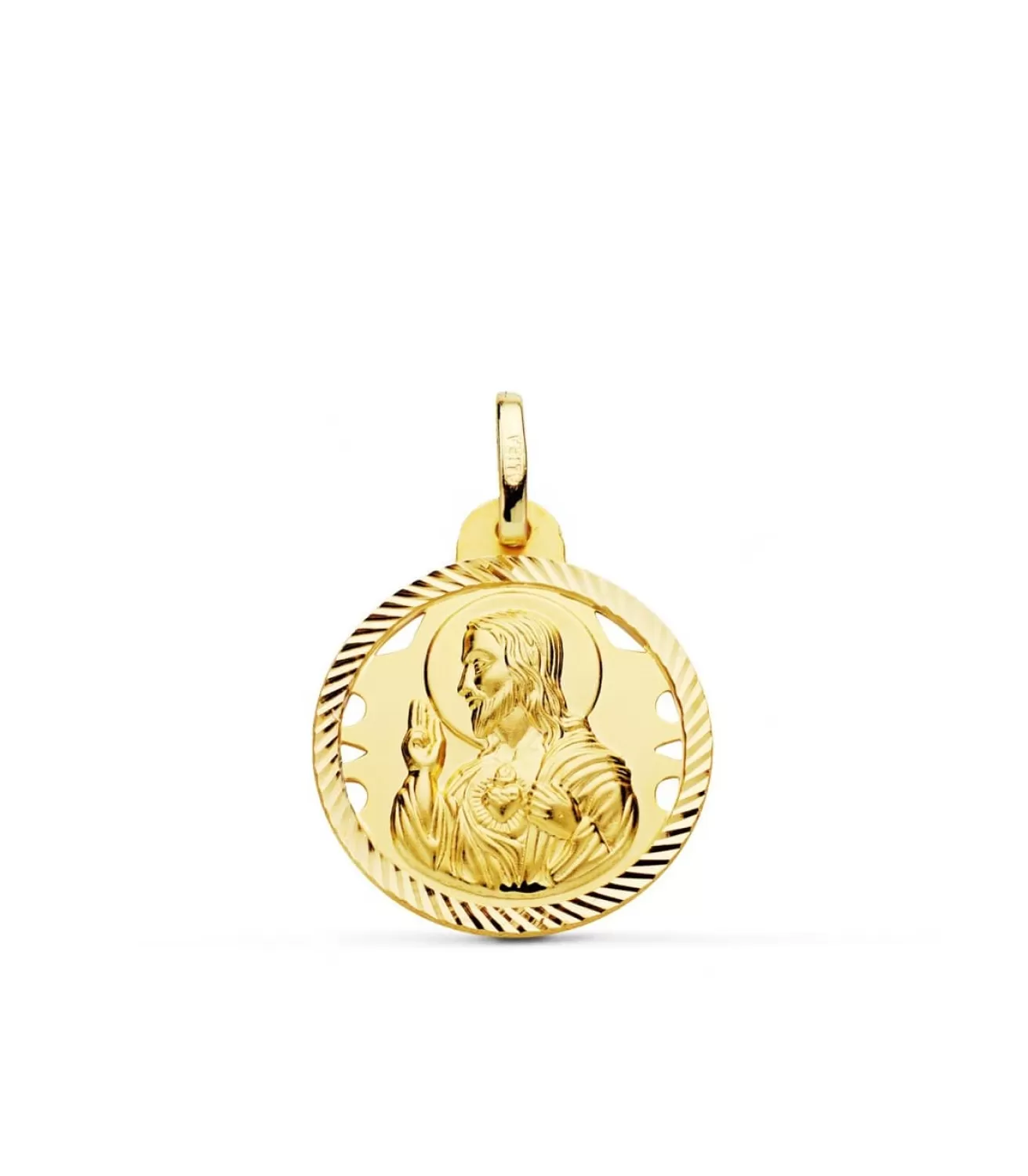 Medalla Corazon De Jesus Oro 18K 20 Mm Calada<Alda Joyeros Fashion