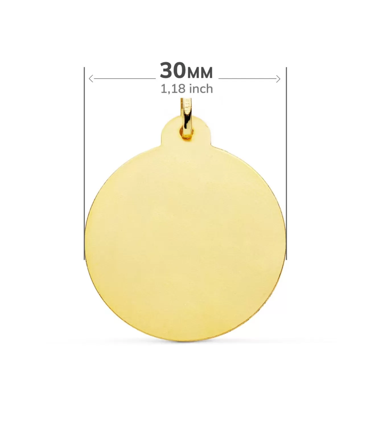 Medalla Corazon De Jesus Oro 18K 30 Mm Bisel<Alda Joyeros Outlet