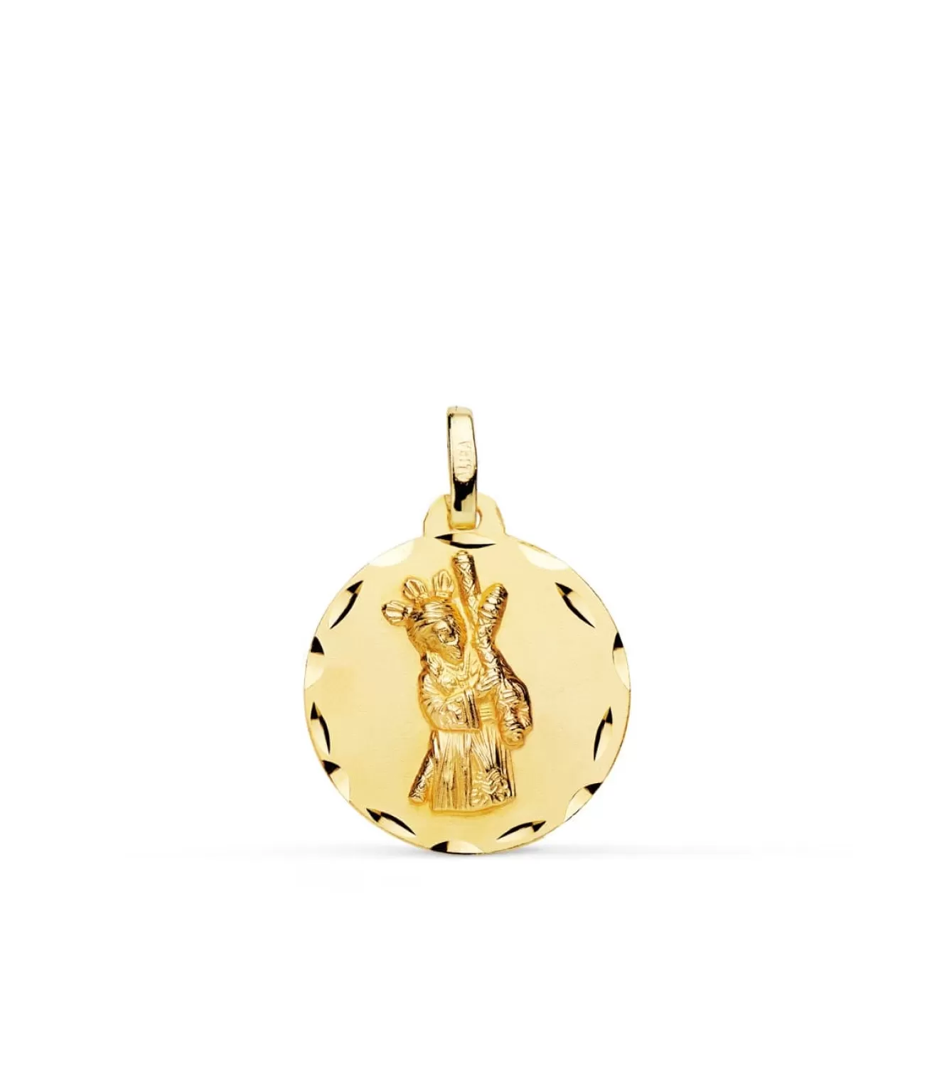 Medalla Cristo Gran Poder 18K 18Mm Tallada<Alda Joyeros Sale