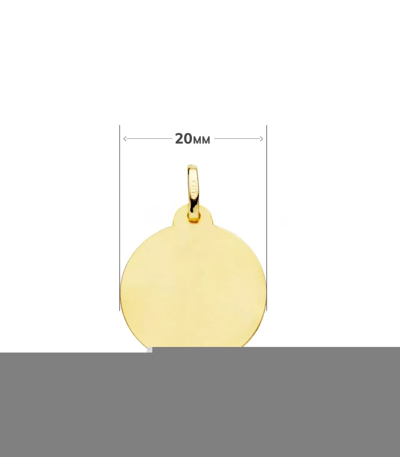 Medalla De Oro 18K Virgen Niña Talla 20Mm<Alda Joyeros Store