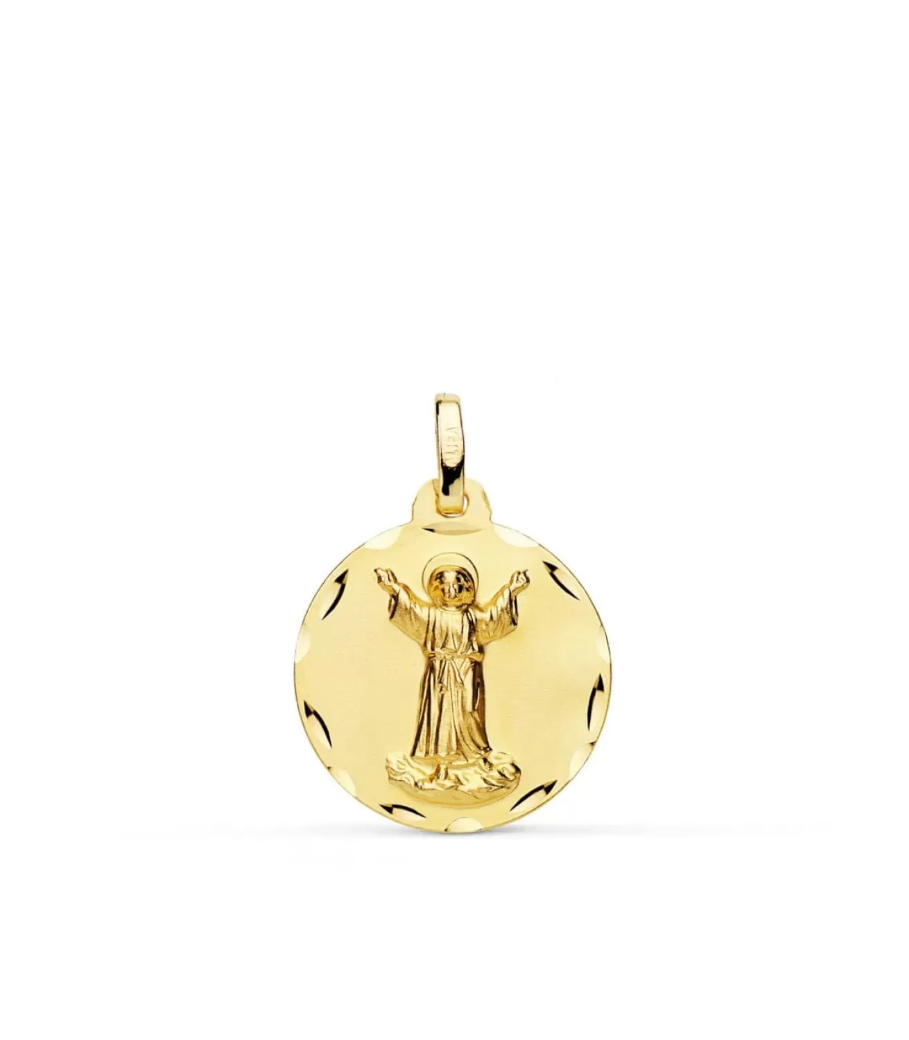 Medalla Divino Nino Jesus Oro 18K 18 Mm<Alda Joyeros Best
