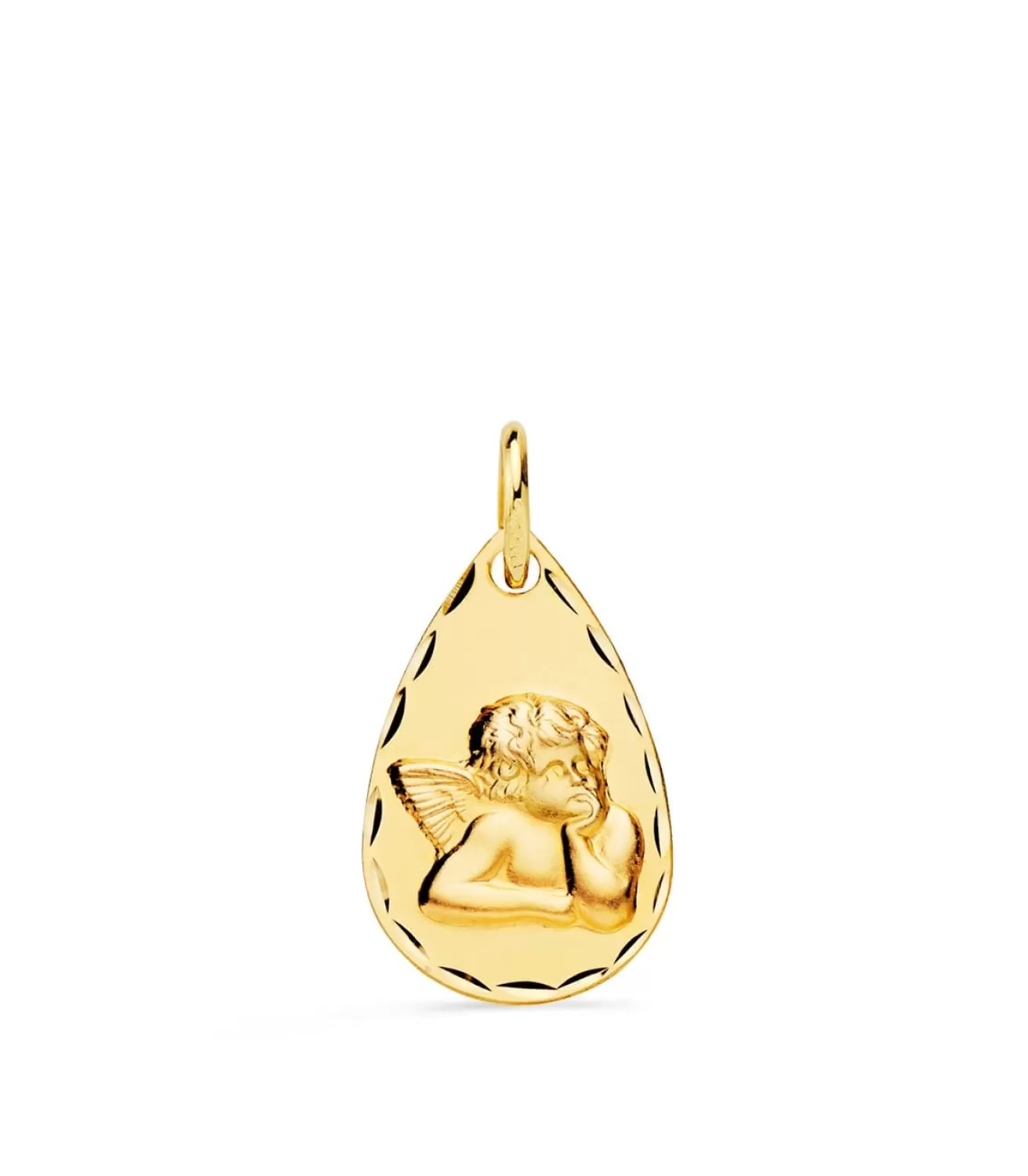 Medalla Gota Ángelito Oro Amarillo 9K 19Mm<Alda Joyeros Cheap