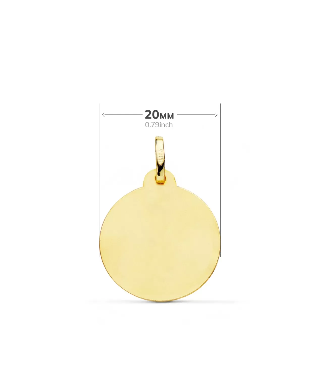 Medalla Jesus Del Gran Poder 18K 20Mm Bisel<Alda Joyeros Outlet