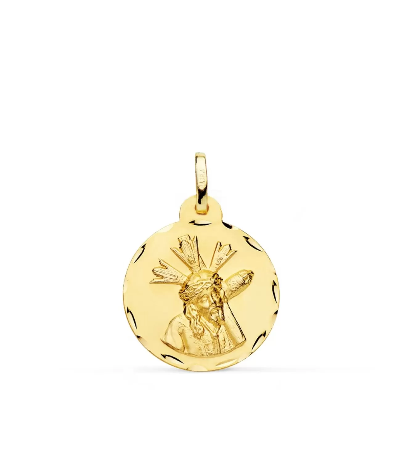 Medalla Jesus Del Gran Poder 18K 20Mm Tallada<Alda Joyeros Best