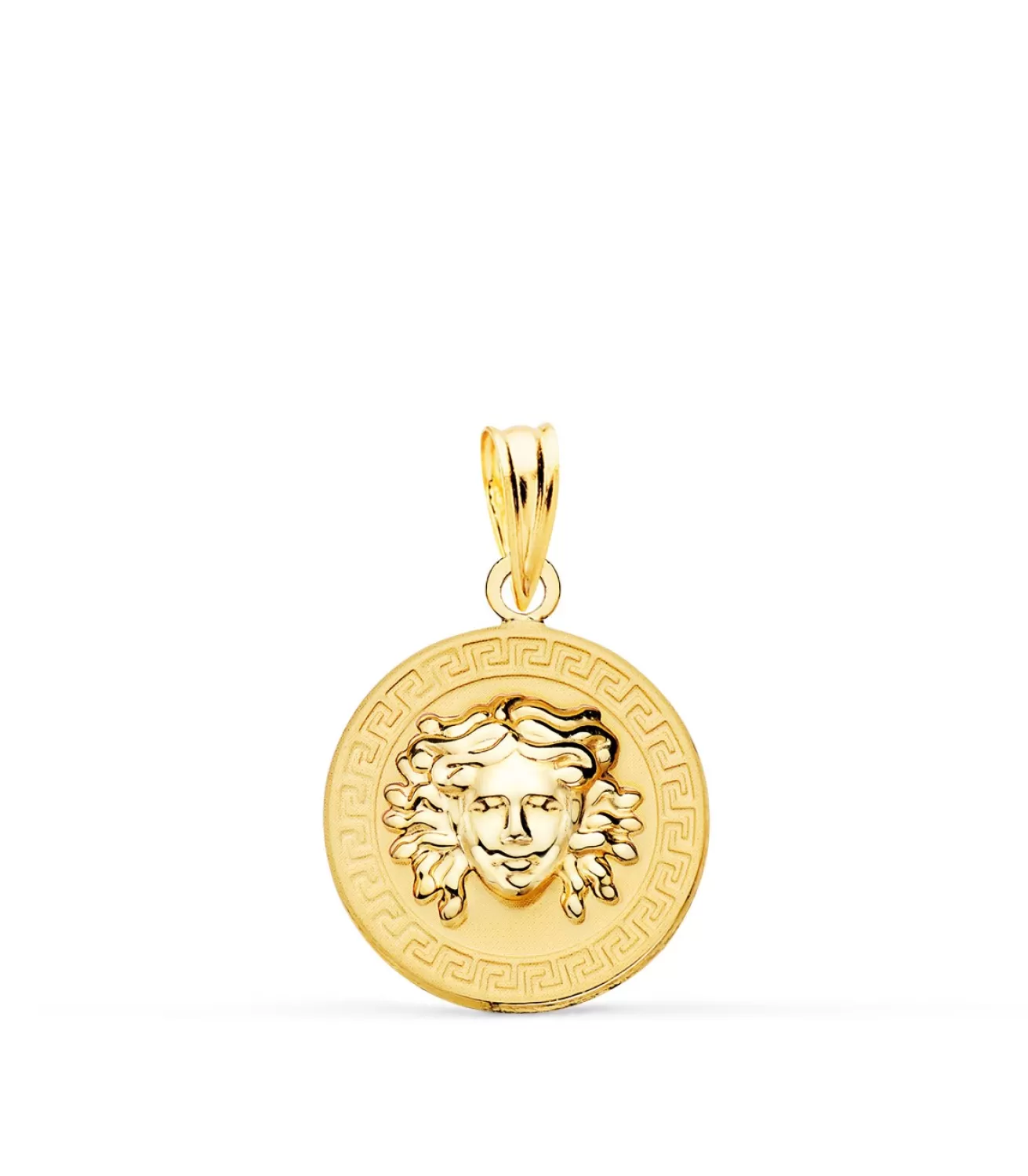 Medalla Medusa Oro 18K 15 Mm Brillo<Alda Joyeros Shop