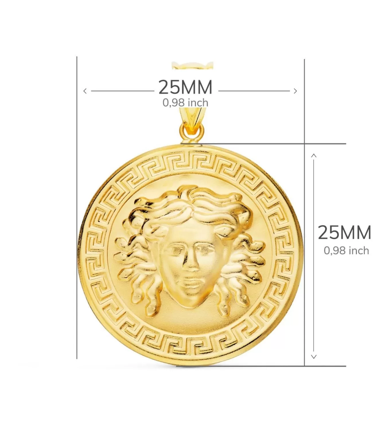 Medalla Medusa Oro 18K 25 Mm<Alda Joyeros Flash Sale