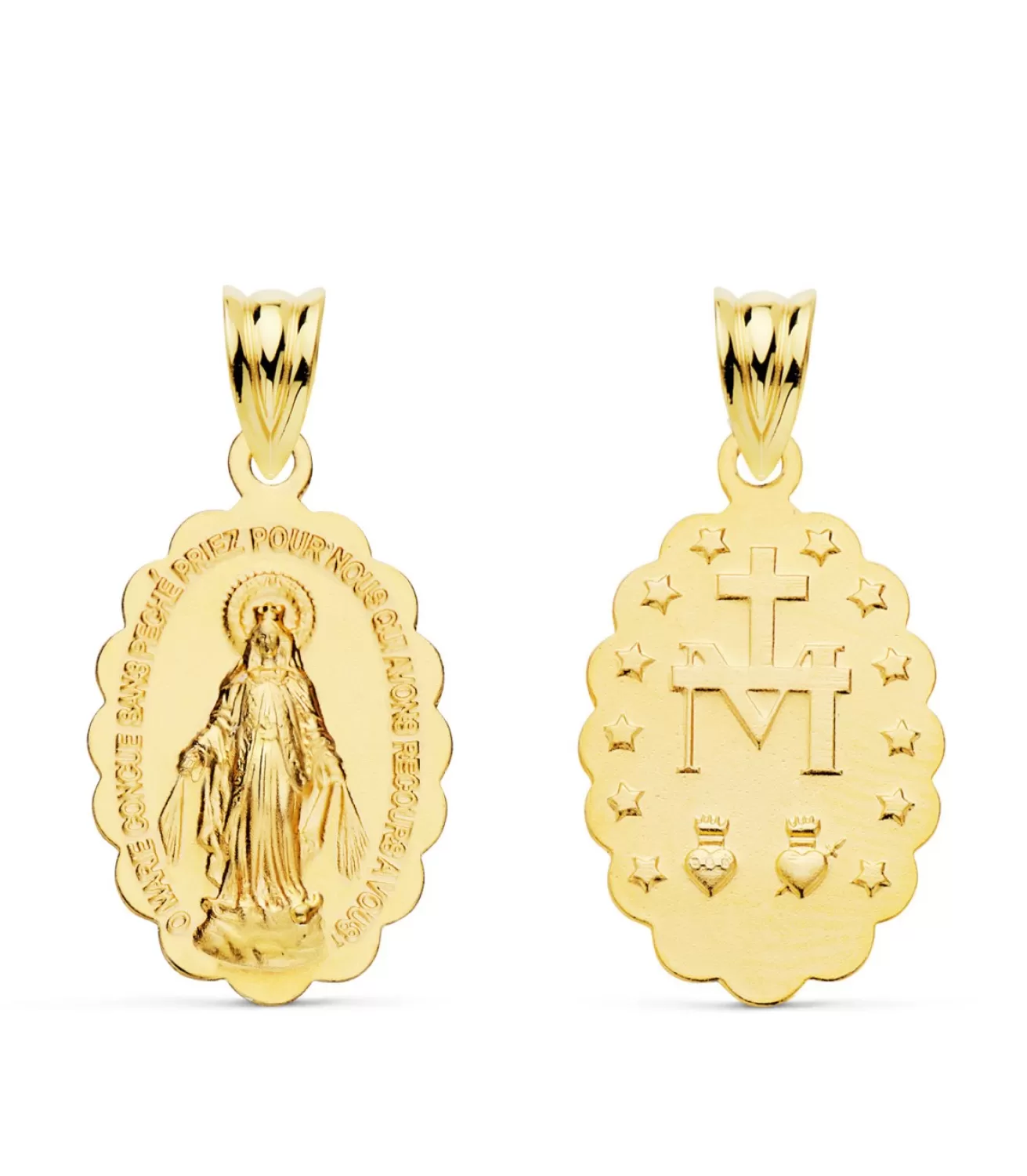 Medalla Milagrosa Oro 18K 20Mm Mate<Alda Joyeros Flash Sale