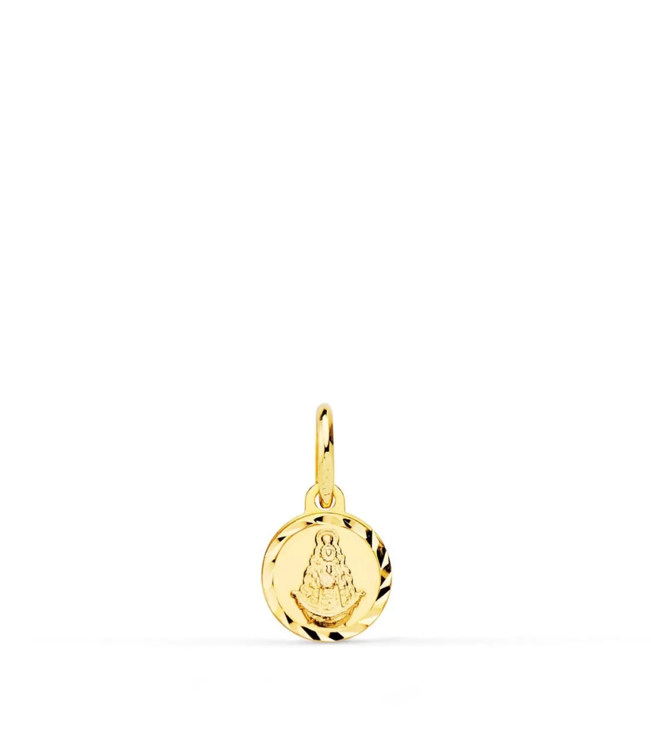 Medalla Mini Virgen Del Rocio Oro 18K 8Mm<Alda Joyeros Outlet