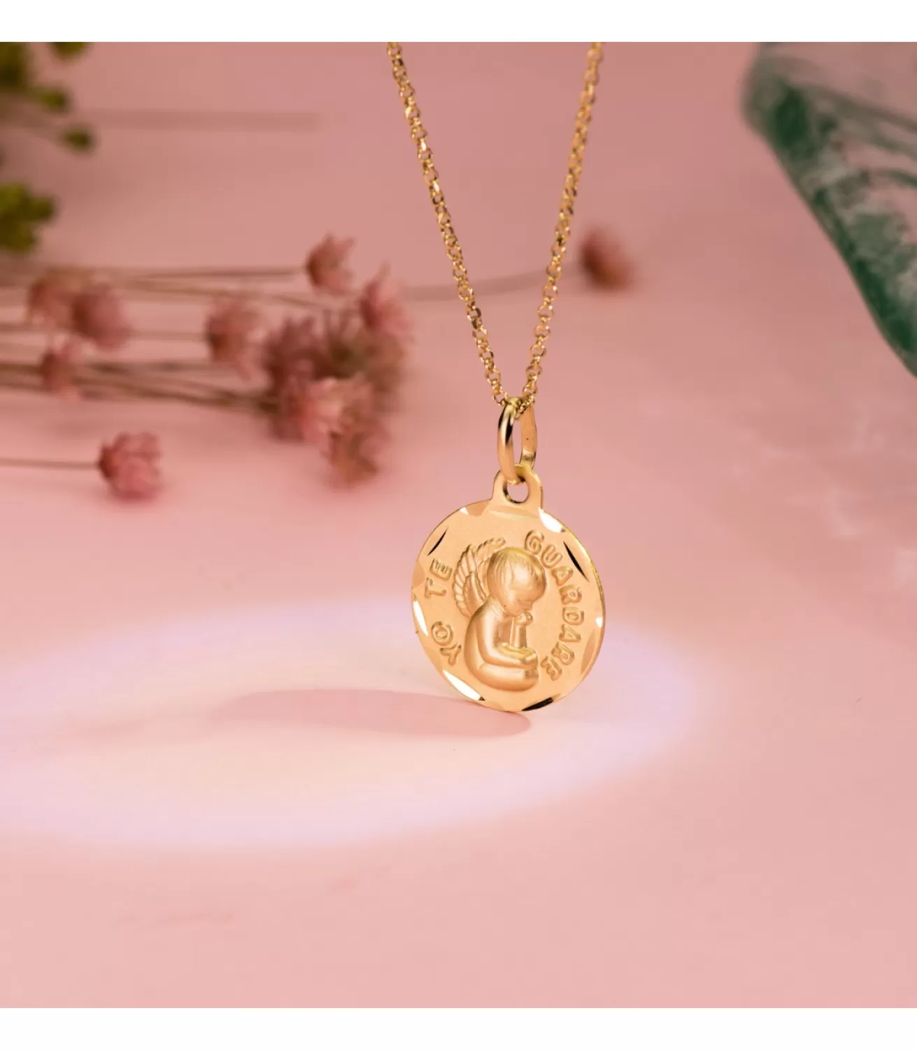 Medalla Ángel De La Guarda Pequena Oro 18Ktes<Alda Joyeros Discount