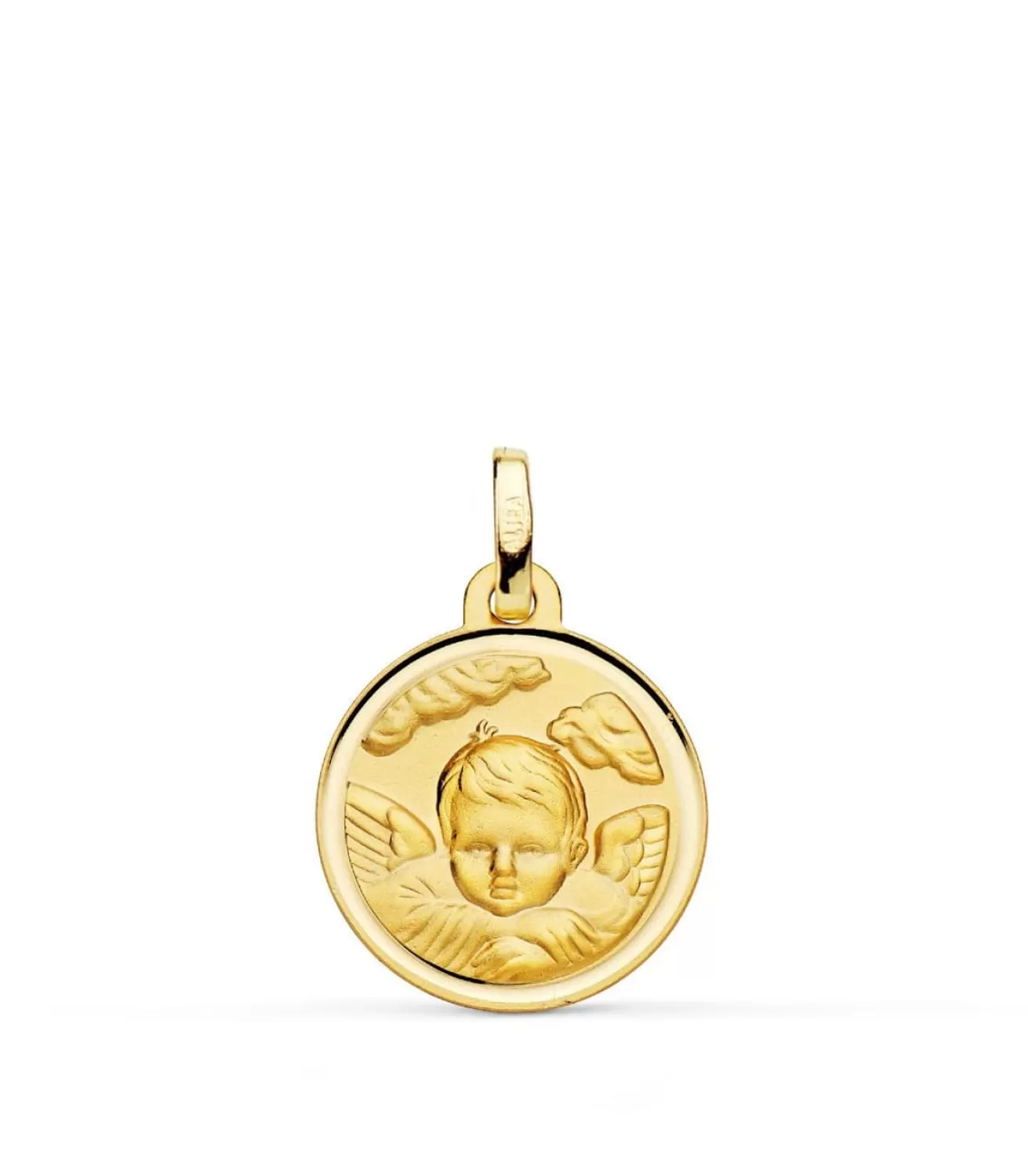 Medalla Ángel Nube Oro 18K 16Mm Bisel<Alda Joyeros Cheap