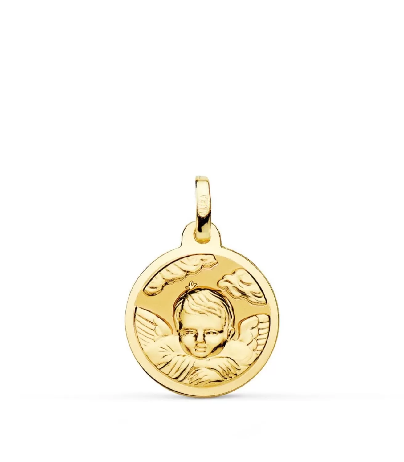 Medalla Ángel Nube Oro 18K 16Mm Brillo<Alda Joyeros Sale